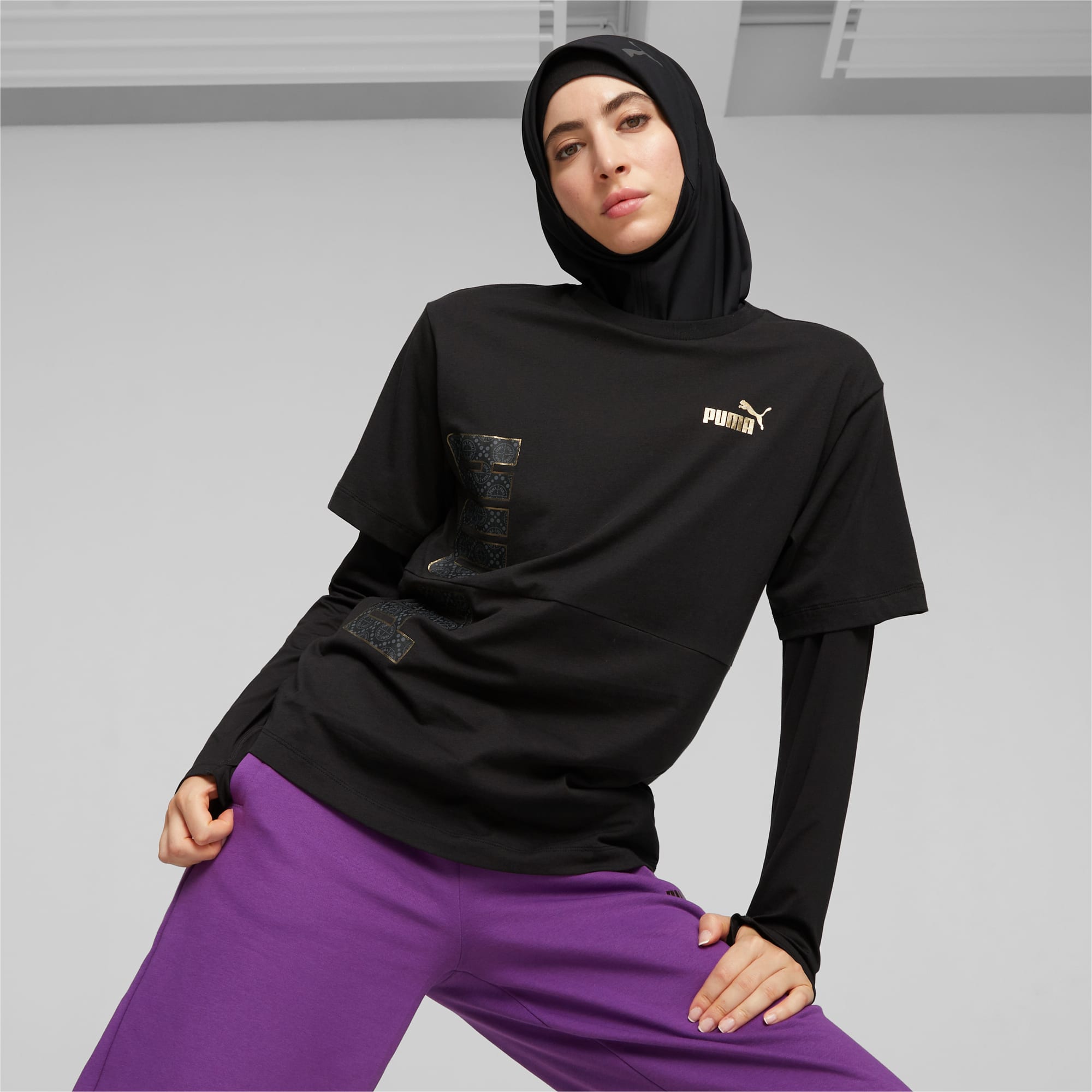 Camiseta PUMA POWER Logo Love para mujer