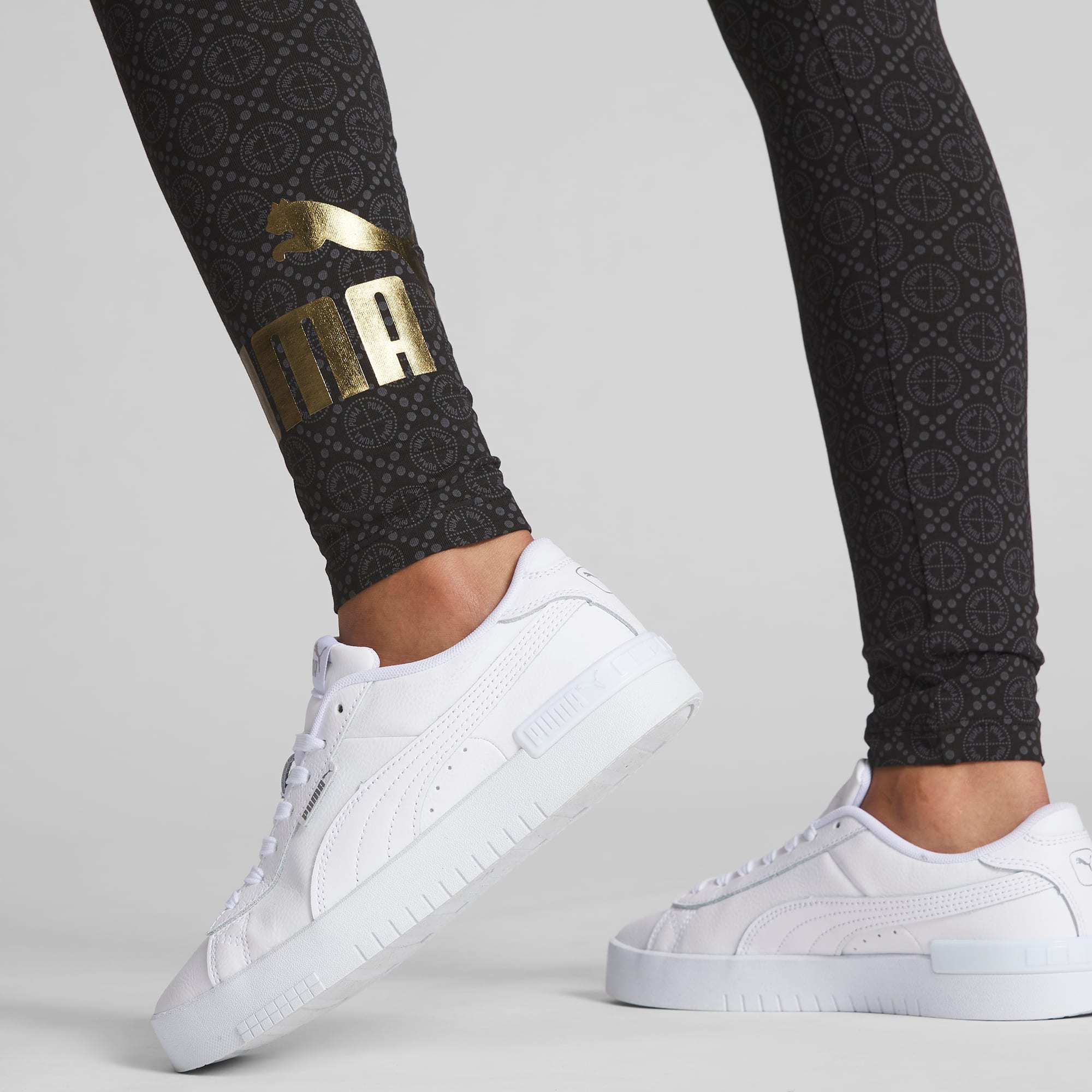 Glossy Jersey Leggings W/logo