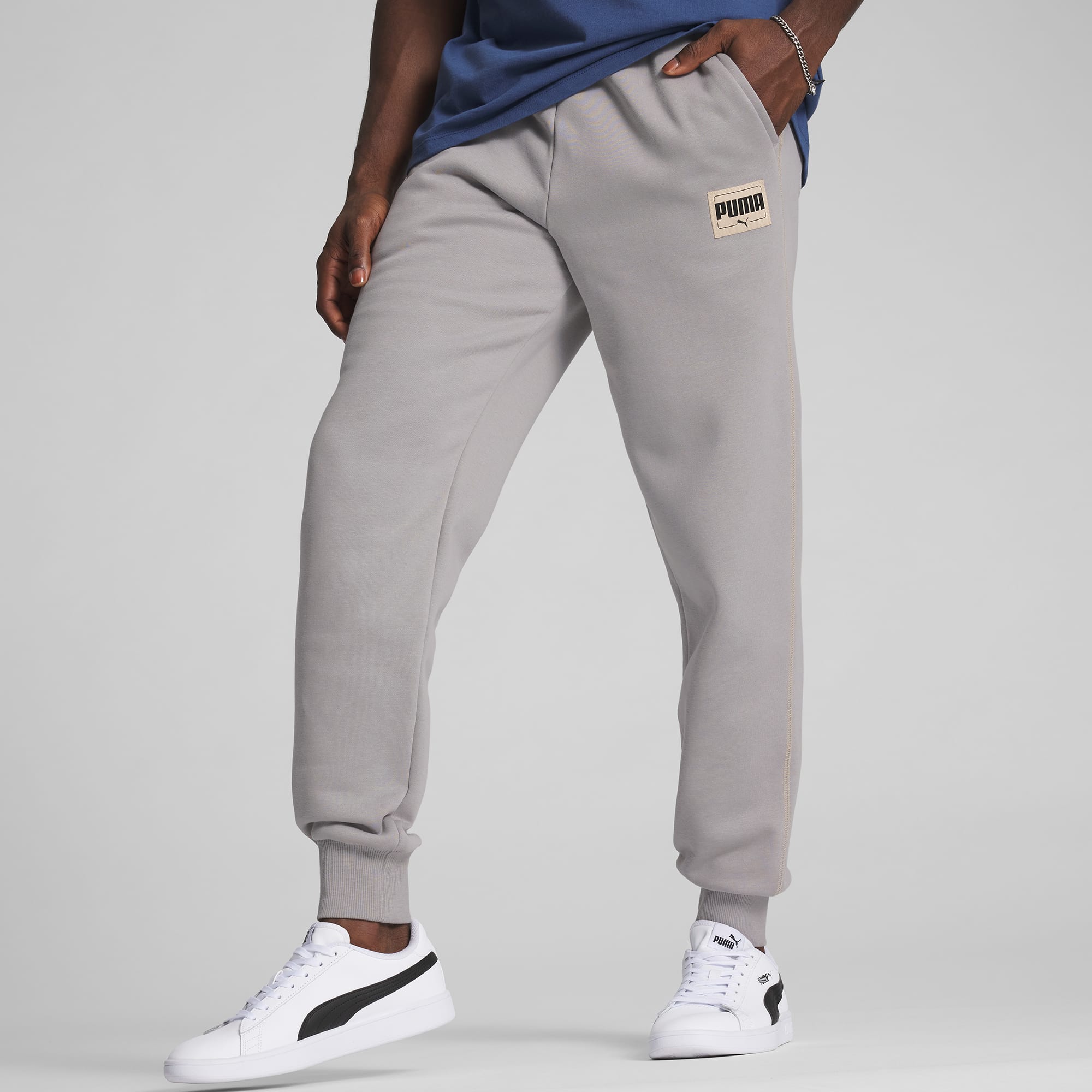 Men's Grey Puma Sweatpants