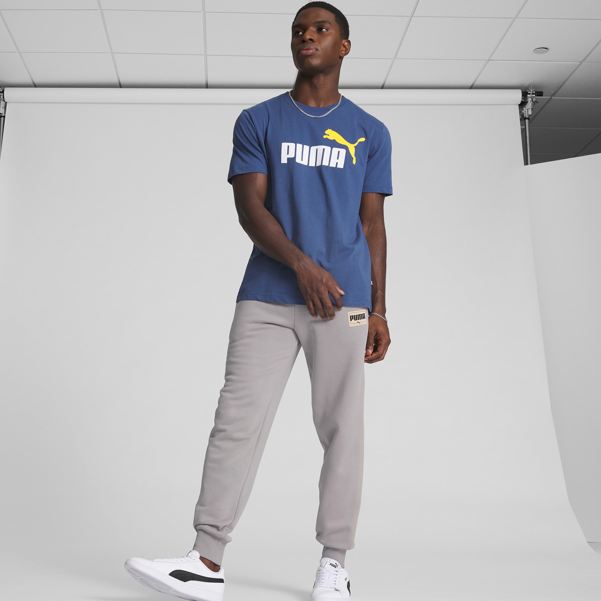 Puma mens sweatpants in short length hot sale