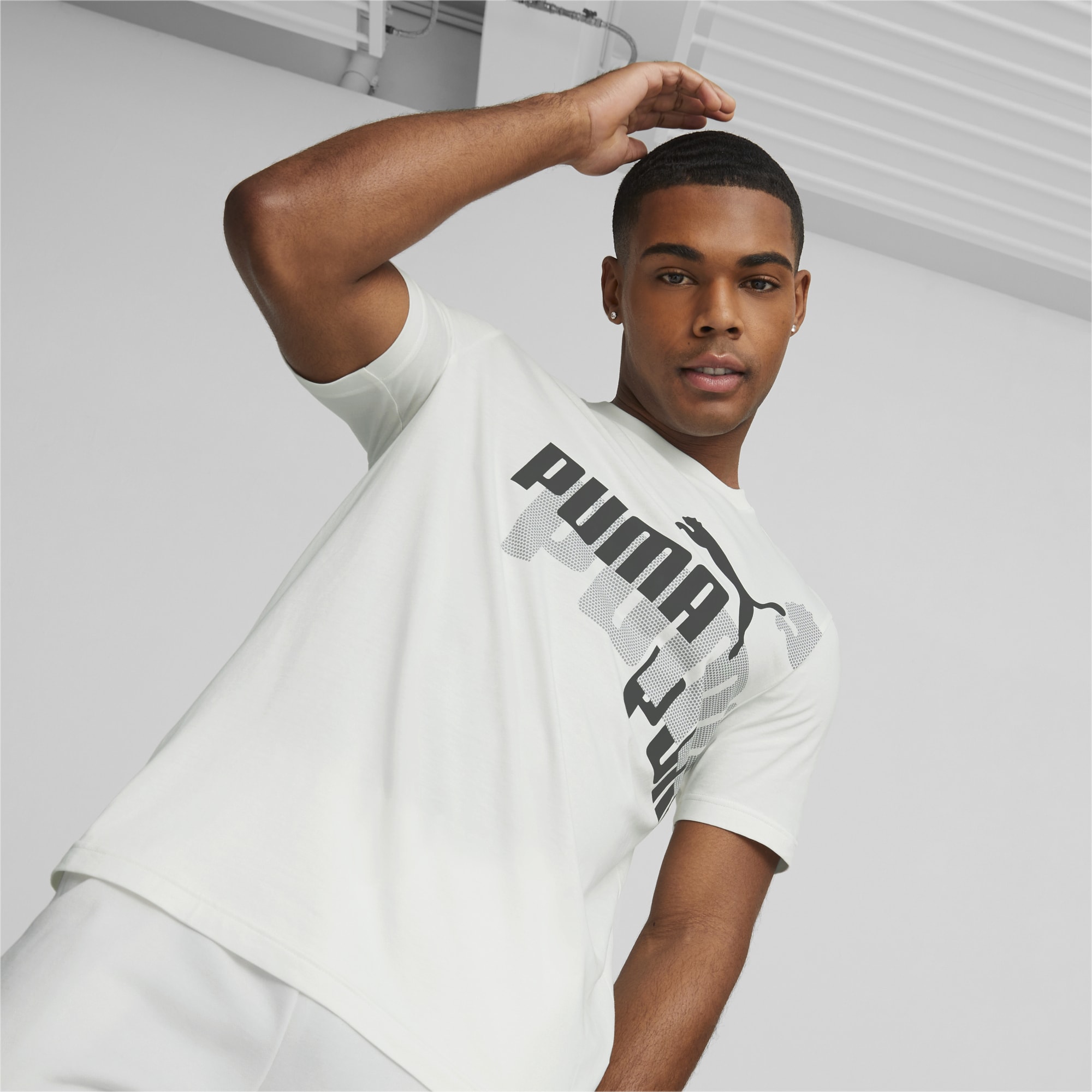 Puma white tee shirts new arrivals