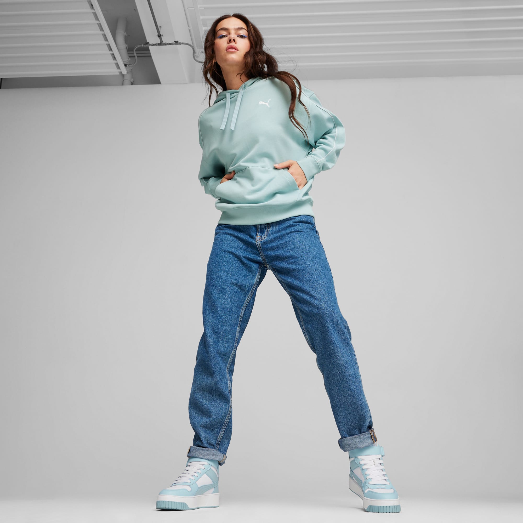 Black puma shoes womens hoodie hotsell