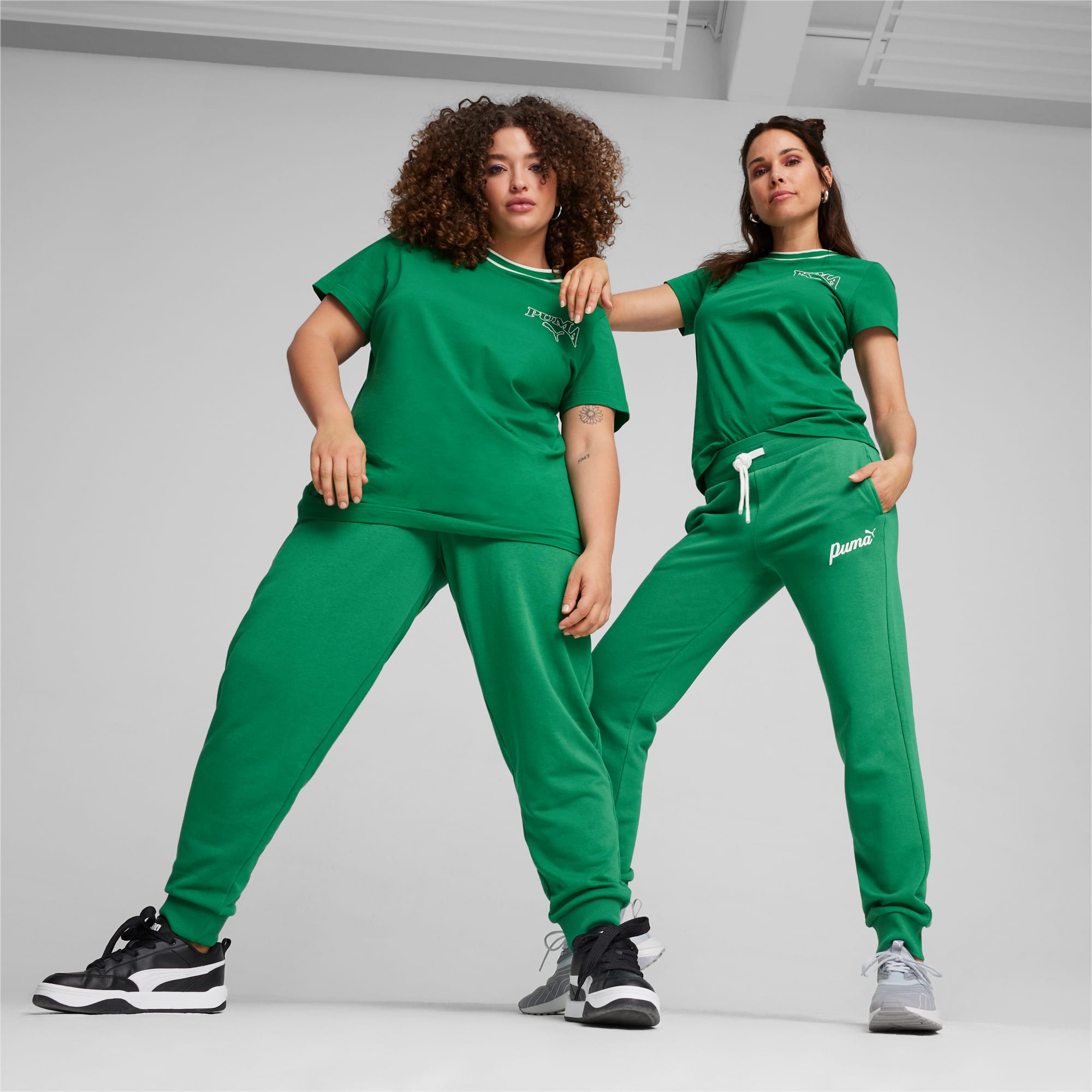 Puma green tracksuit womens store