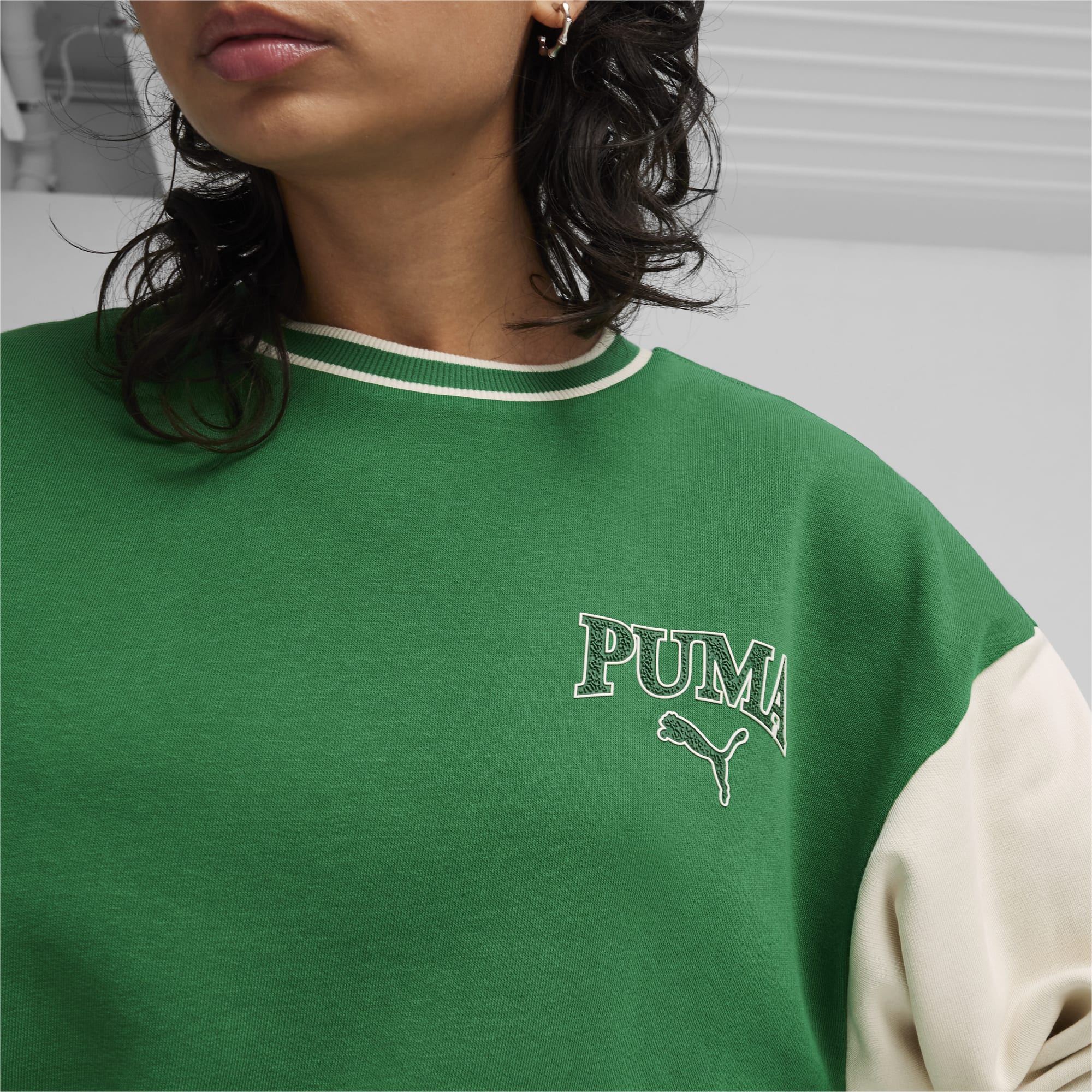 Puma green sweatshirt best sale