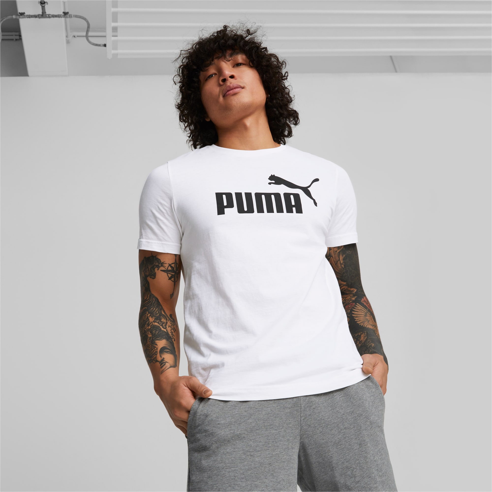 PUMA Logo Essentials Tee | Men\'s