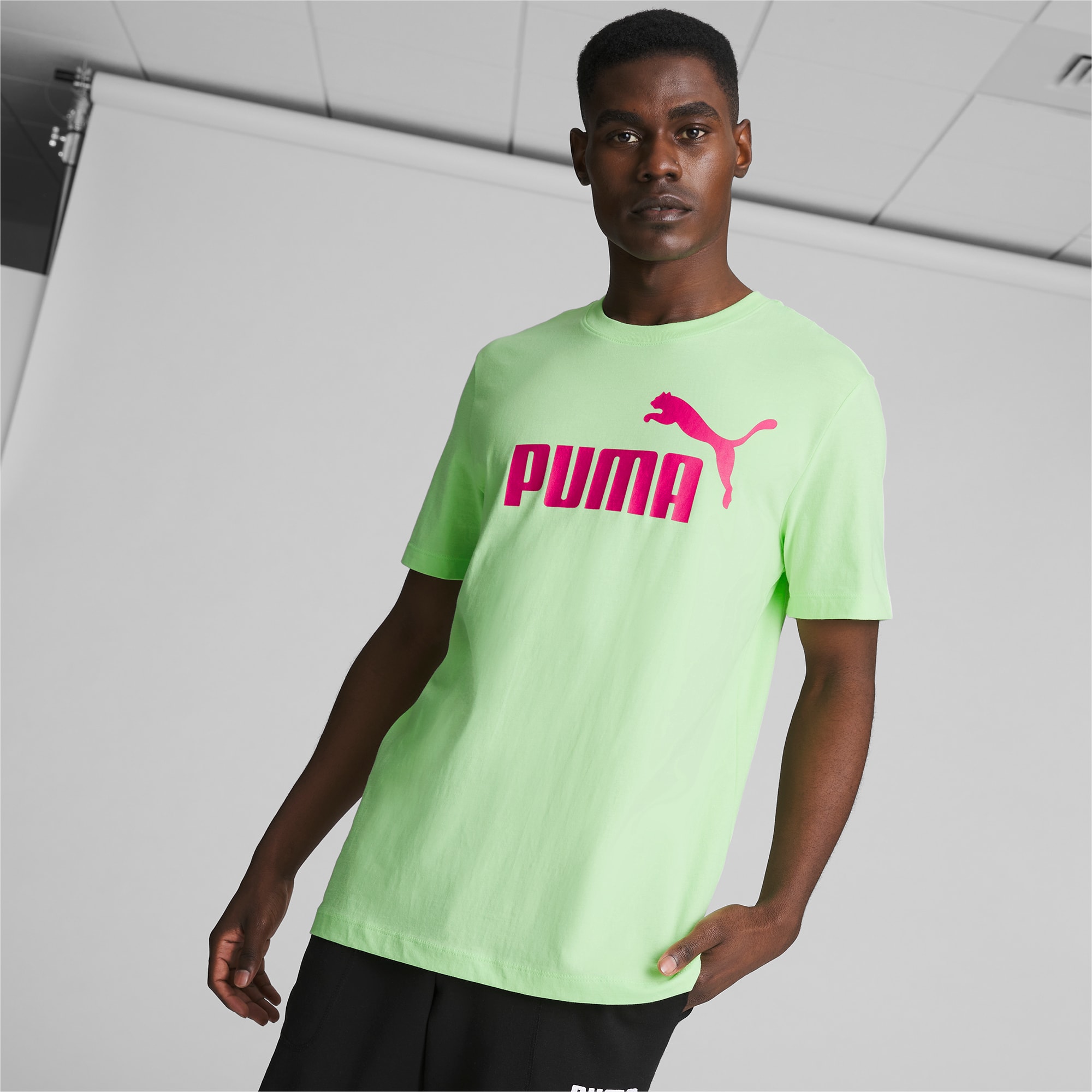 Lime green sale puma shirt
