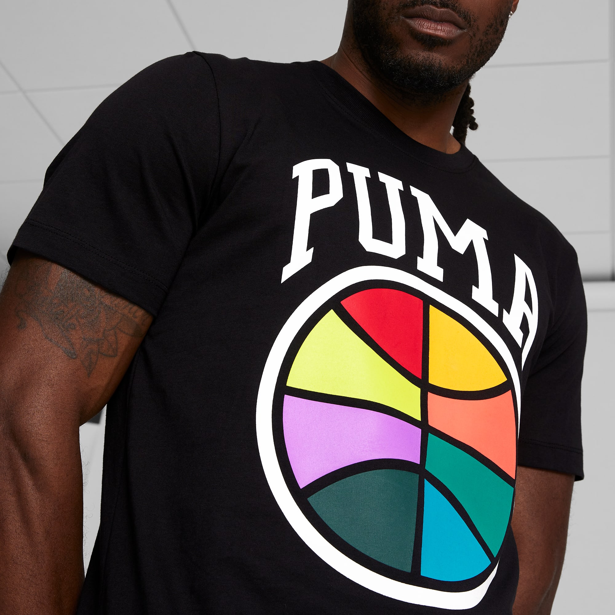 Puma box logo t store shirt