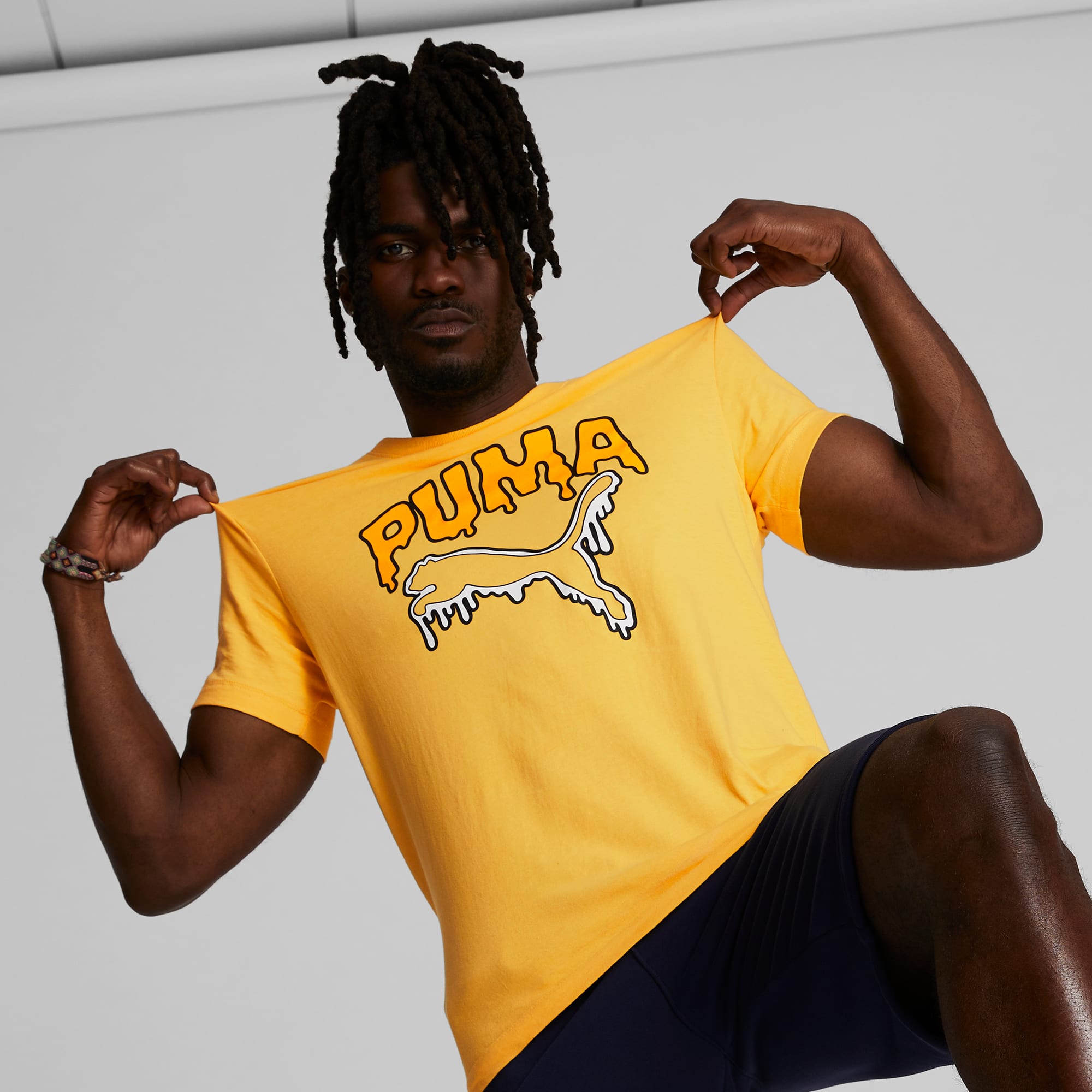 Yellow puma outlet t shirt