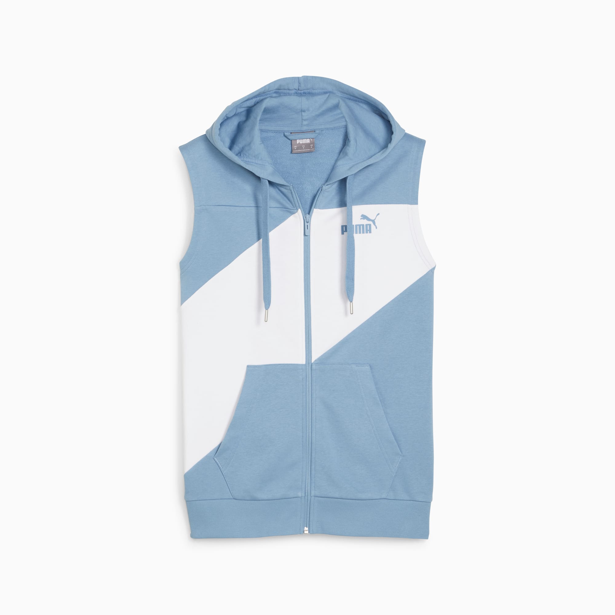 Full zip sleeveless hoodie deals