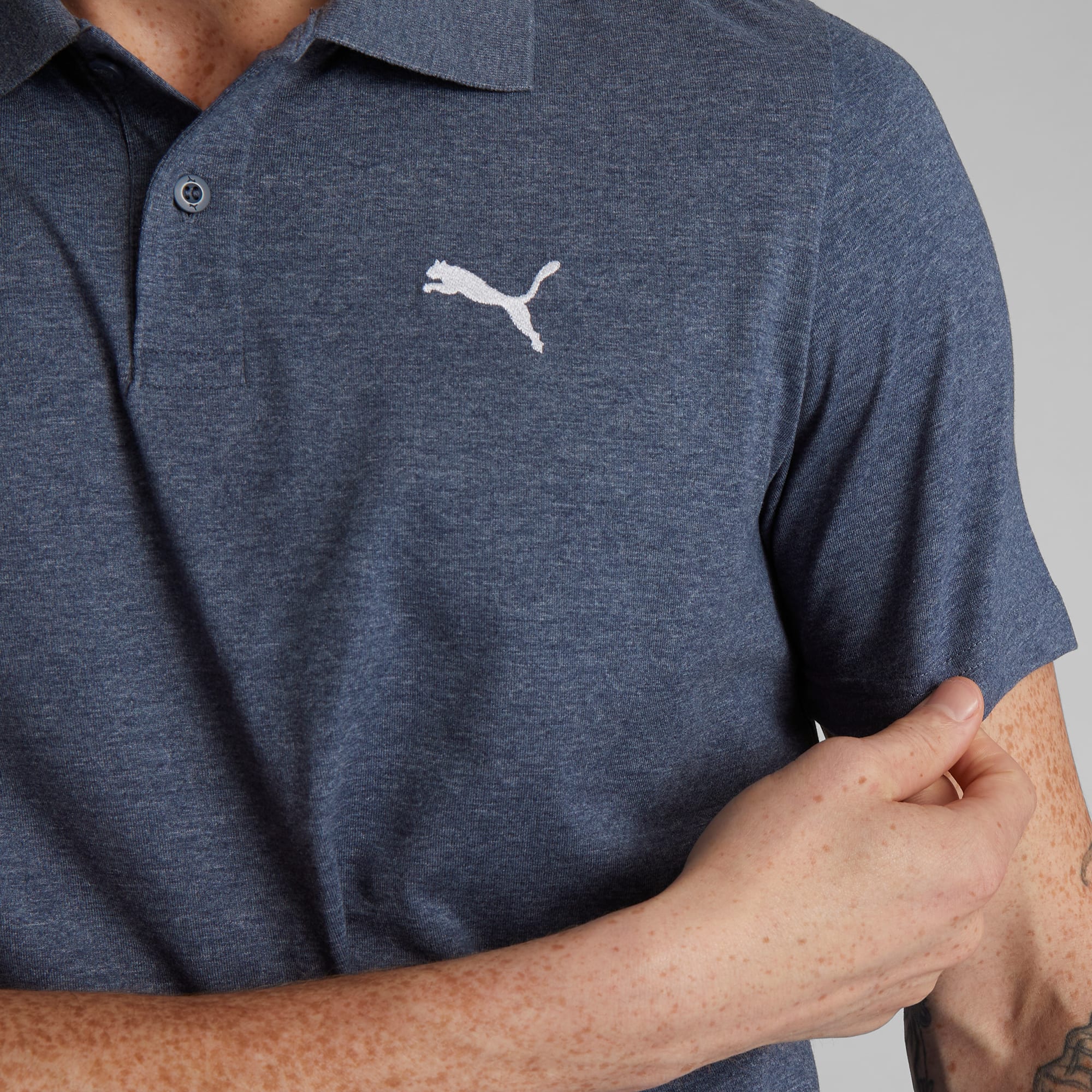 Puma men's heather gradient golf polo store