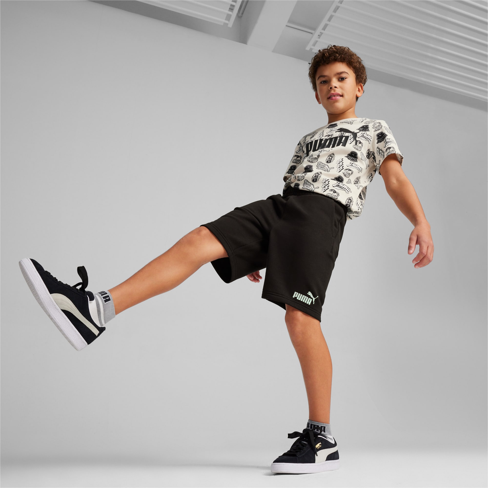 Converse Kids French Terry Printed Shorts (Big Kids)