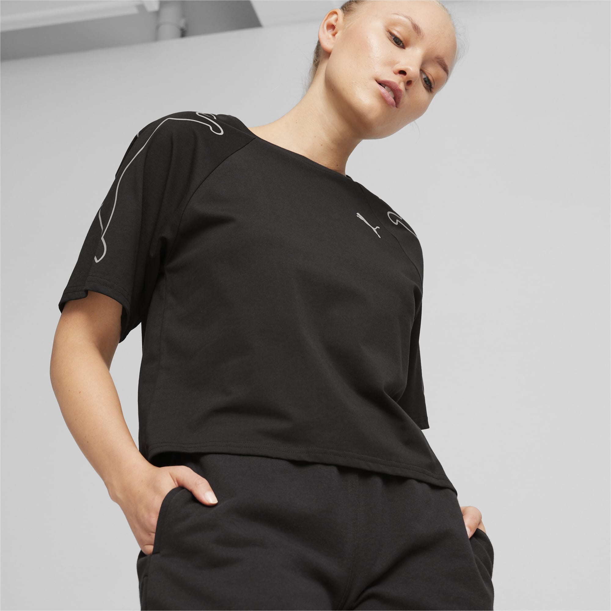 Women's Essential Crewneck Short Sleeve T-Shirt - All In Motion™ Black XS