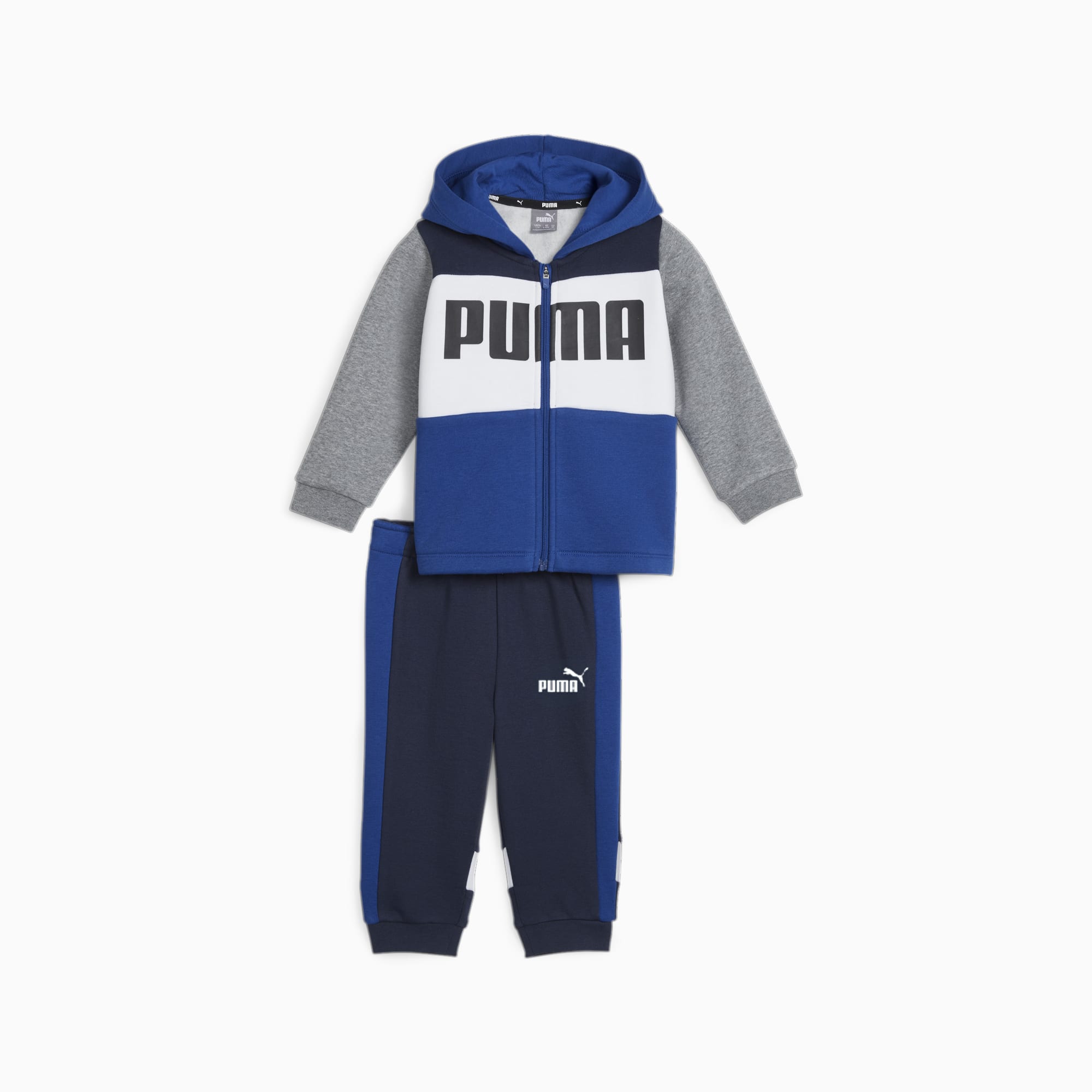 Unisex 2-Piece Fleece Zip Hoodie & Jogger Sweatpants Set for Toddler