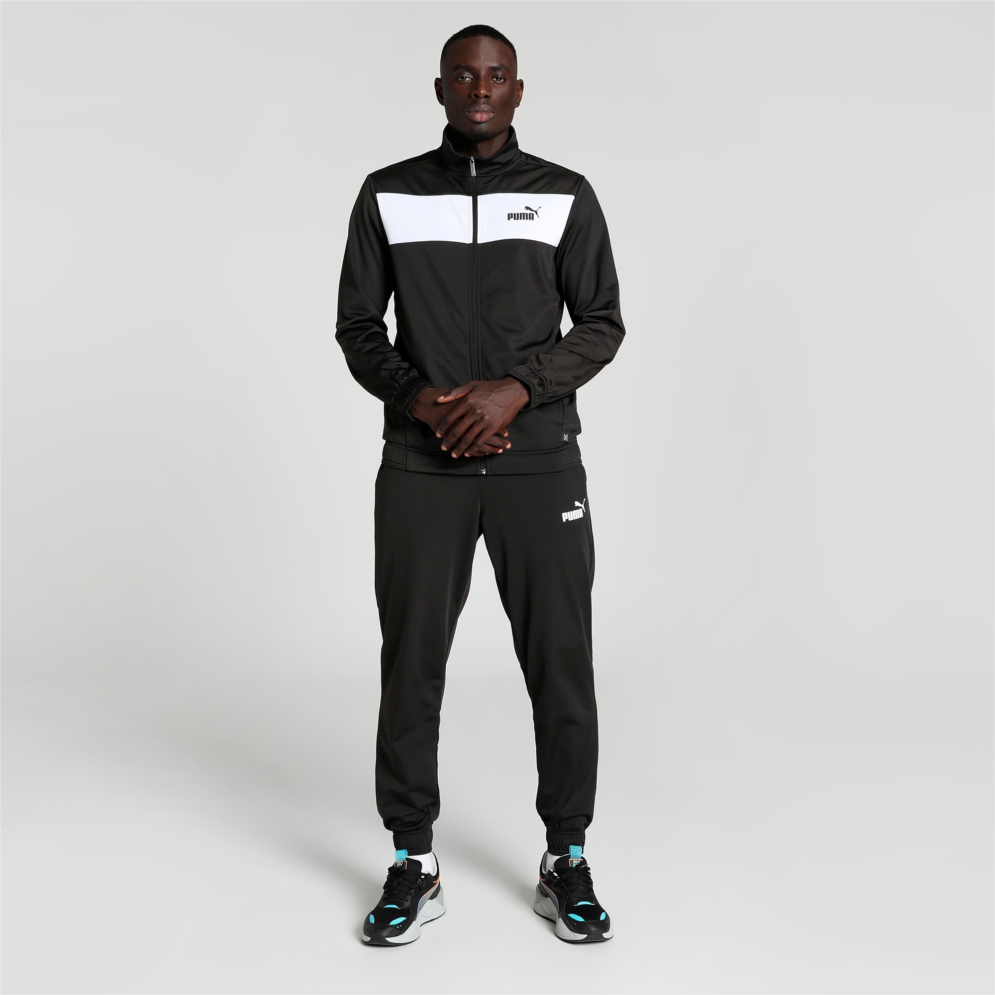 Mens burgundy store puma tracksuit