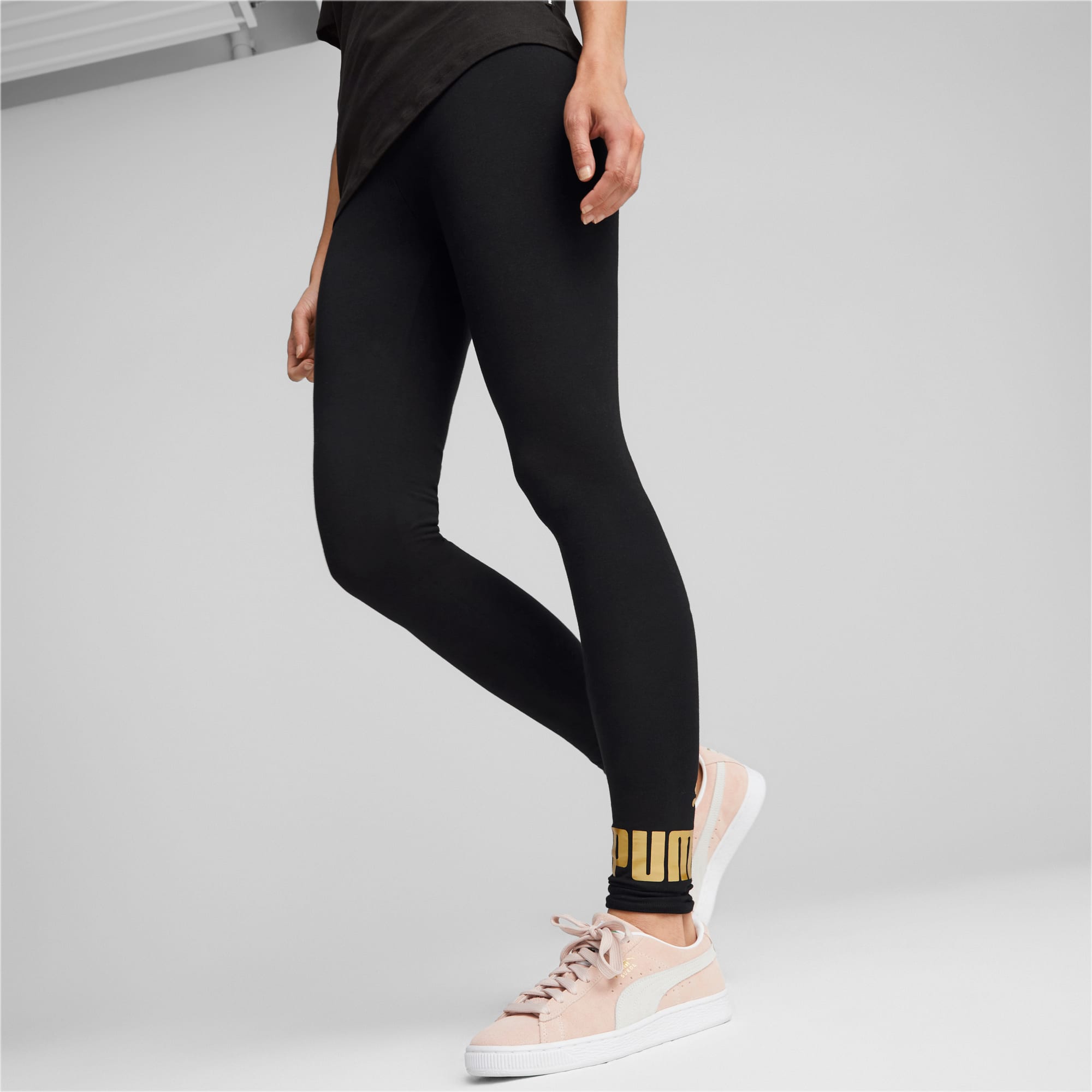 Legging Wanita Metalik Essentials PUMA Black PUMA SHOP ALL PUMA PUMA