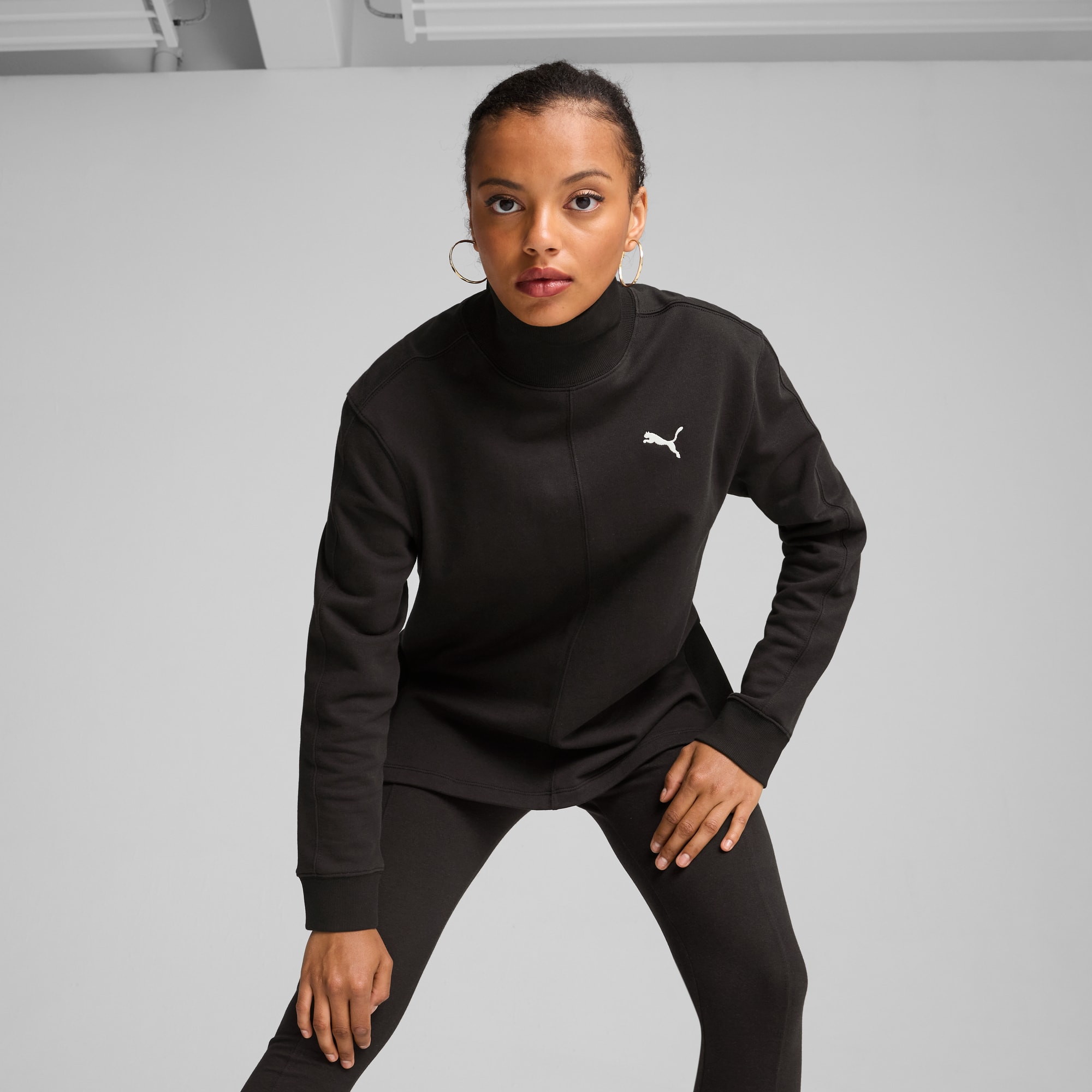 Puma high neck sweatshirt discount