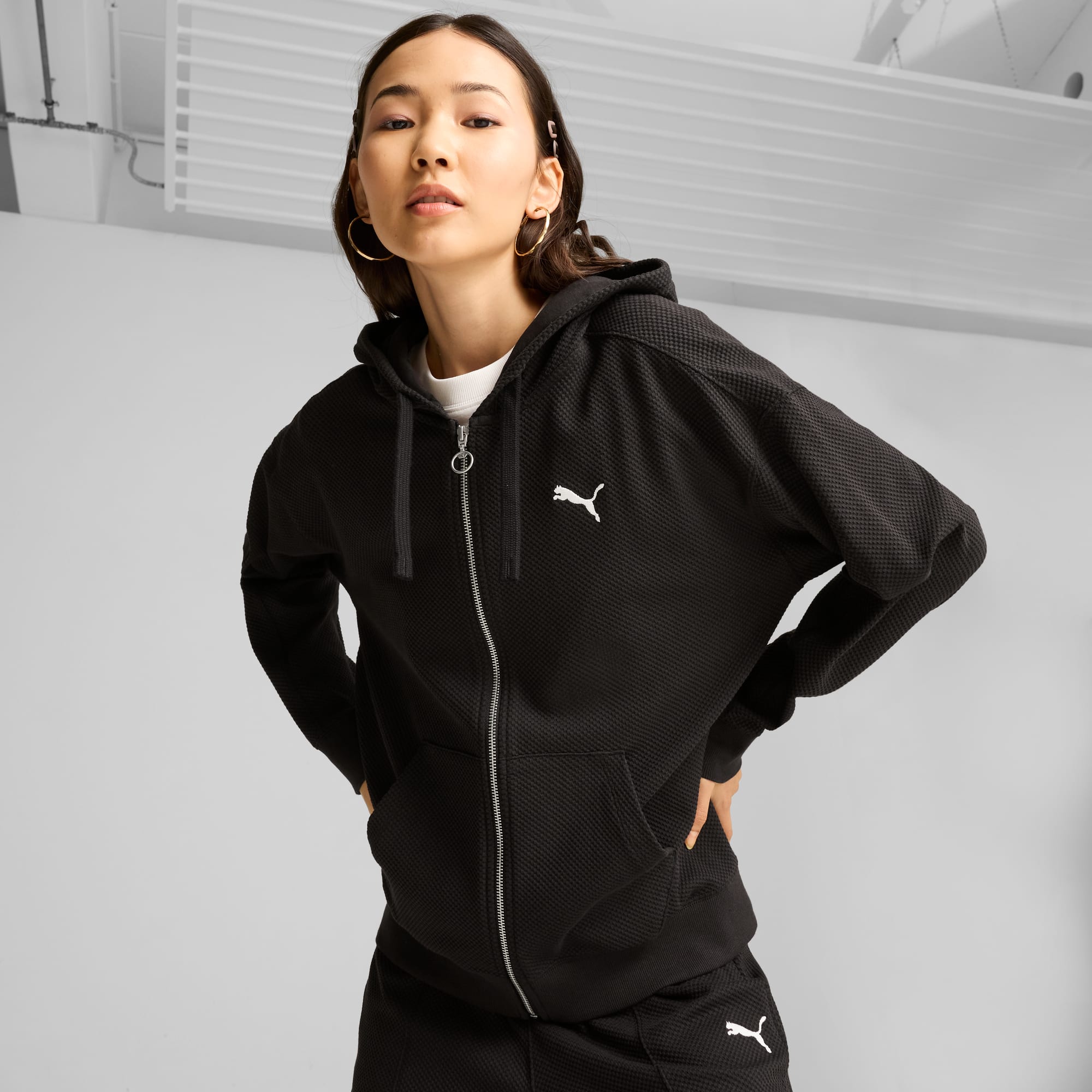 Puma zip hoodie women's sale