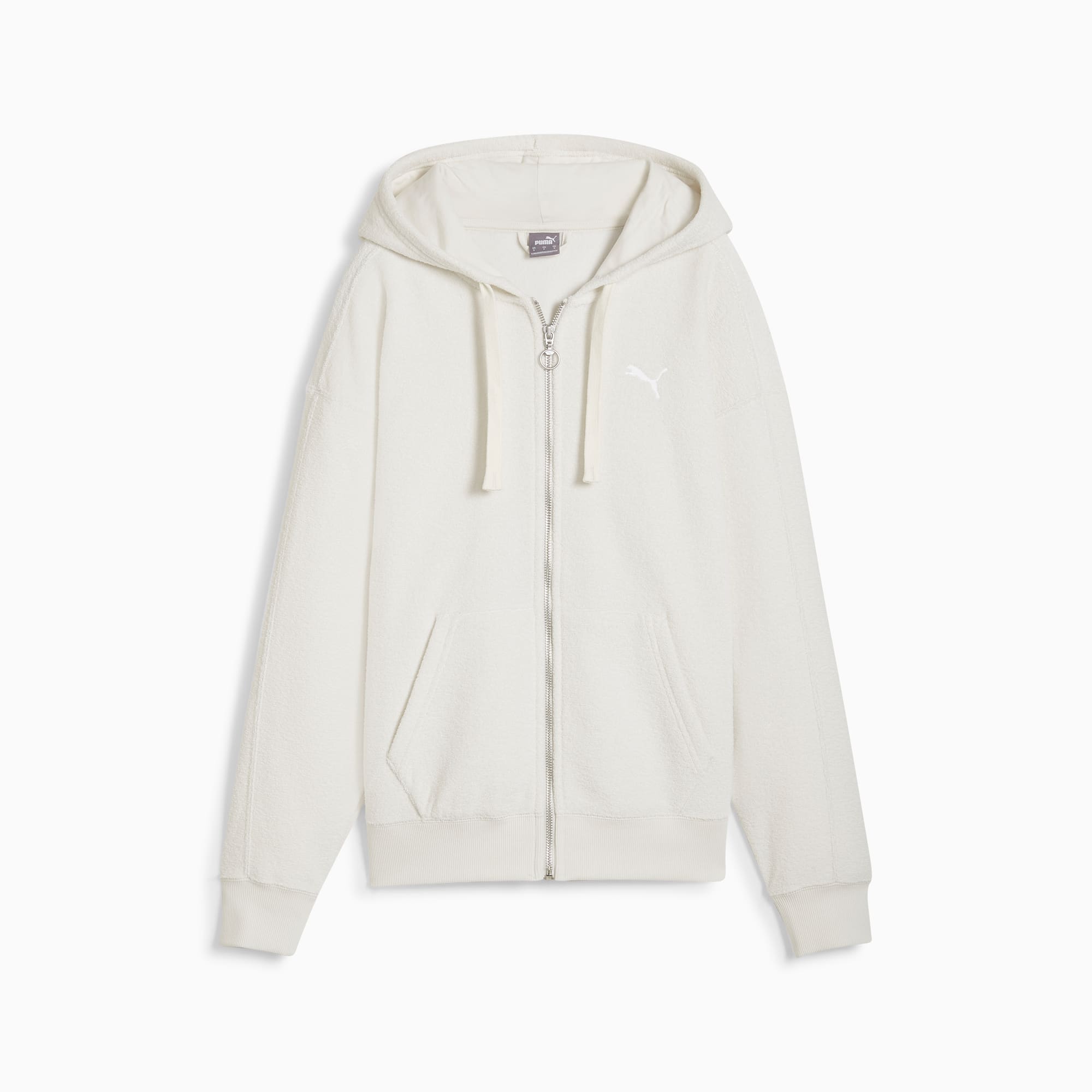 White full zip hoodie women's cheap