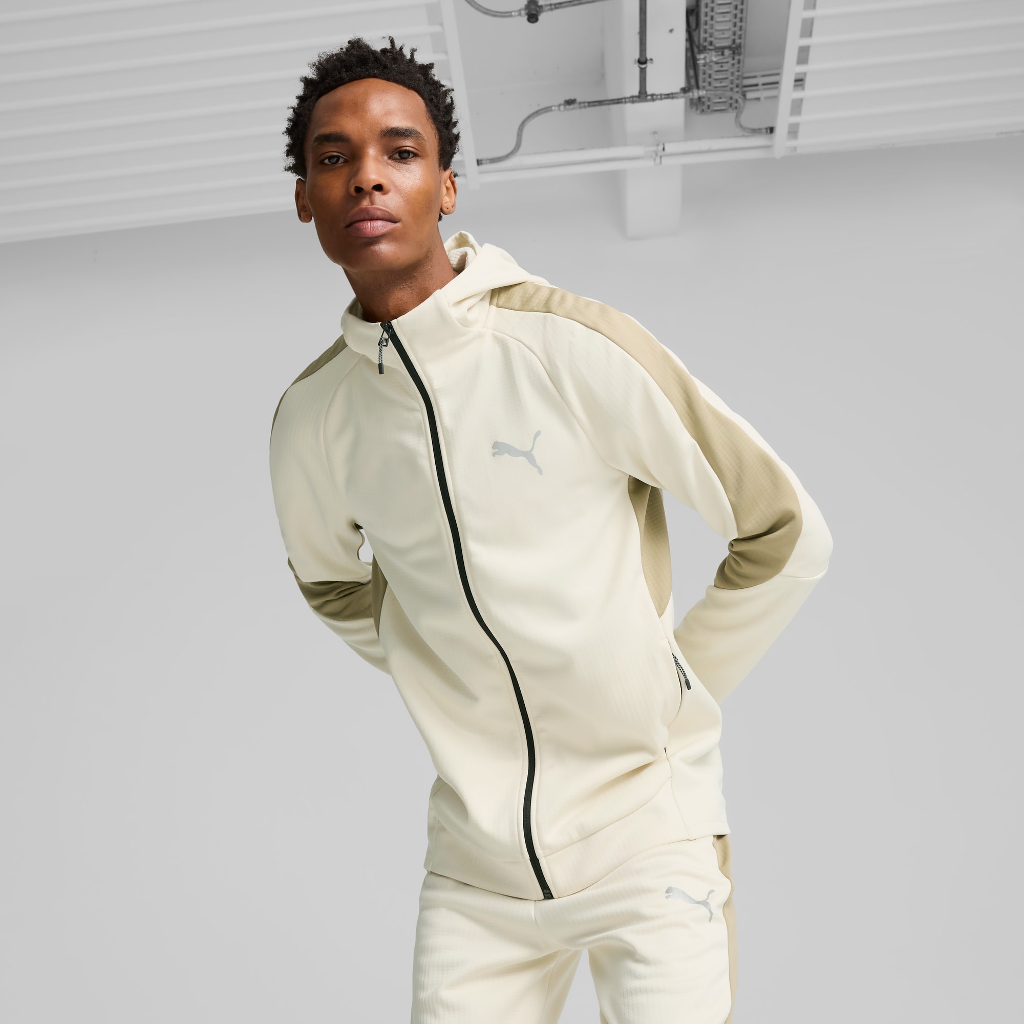 Felpa puma con zip shop