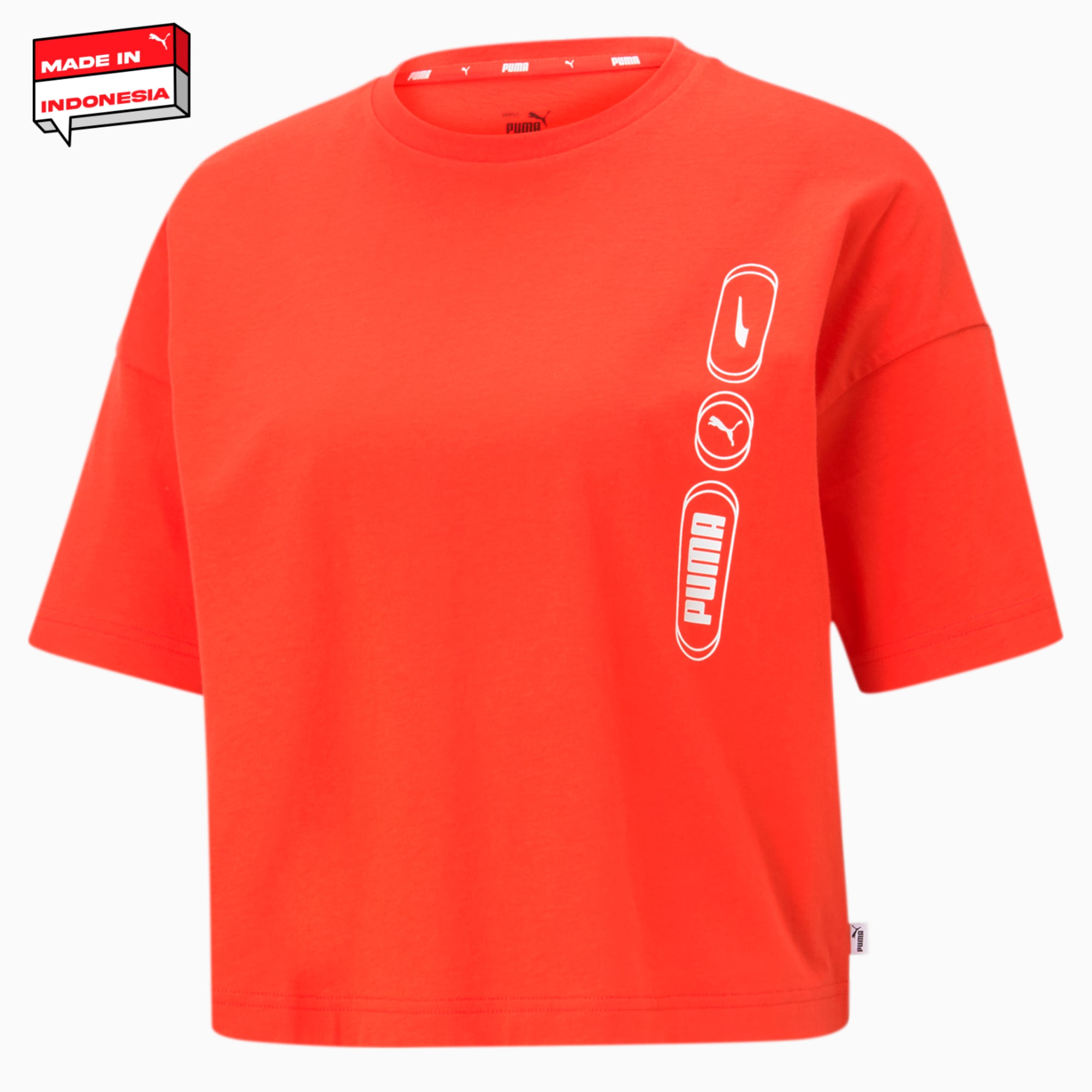 Rebel Fashion Women s Tee Poppy Red PUMA SHOP ALL PUMA PUMA
