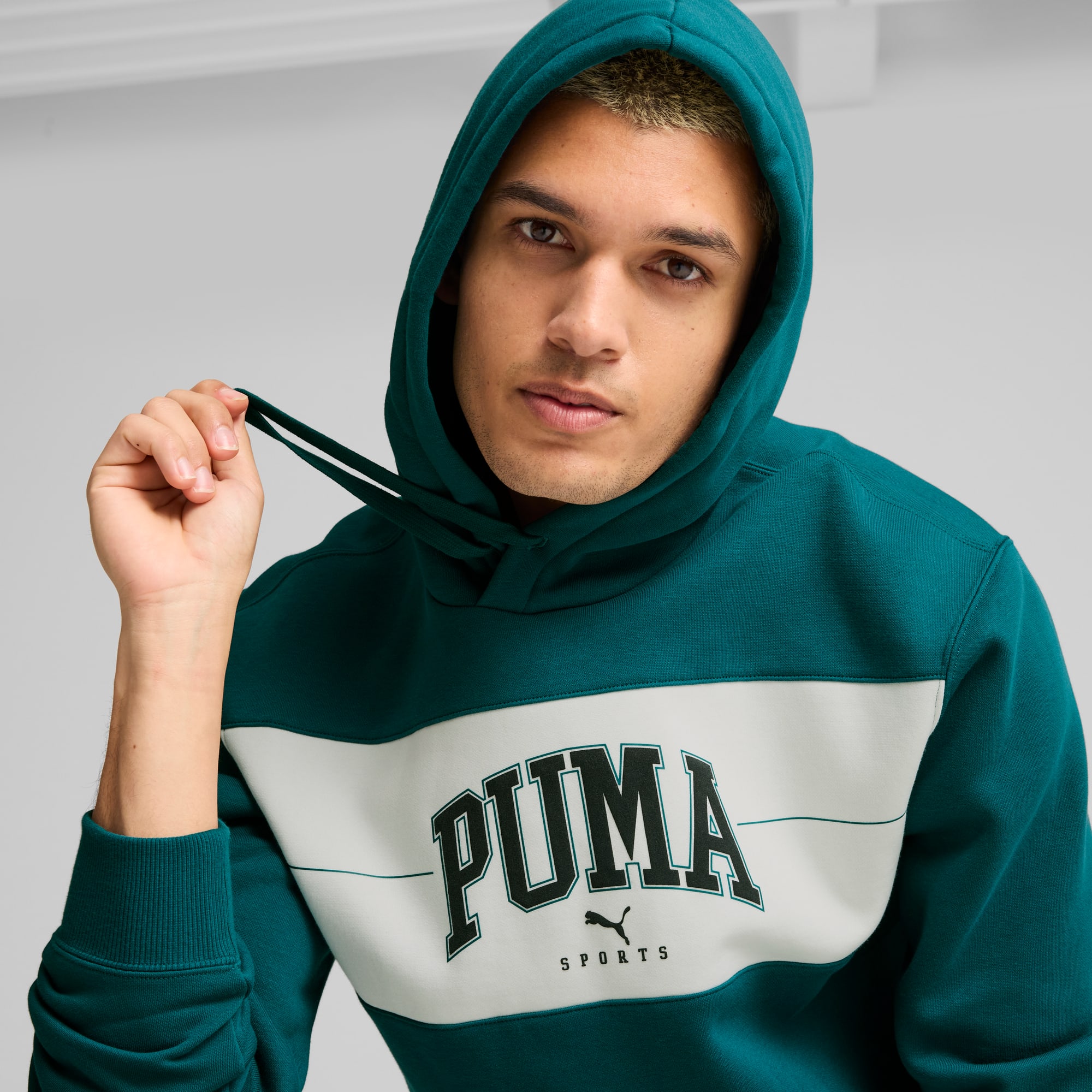 Light grey puma hoodie sales