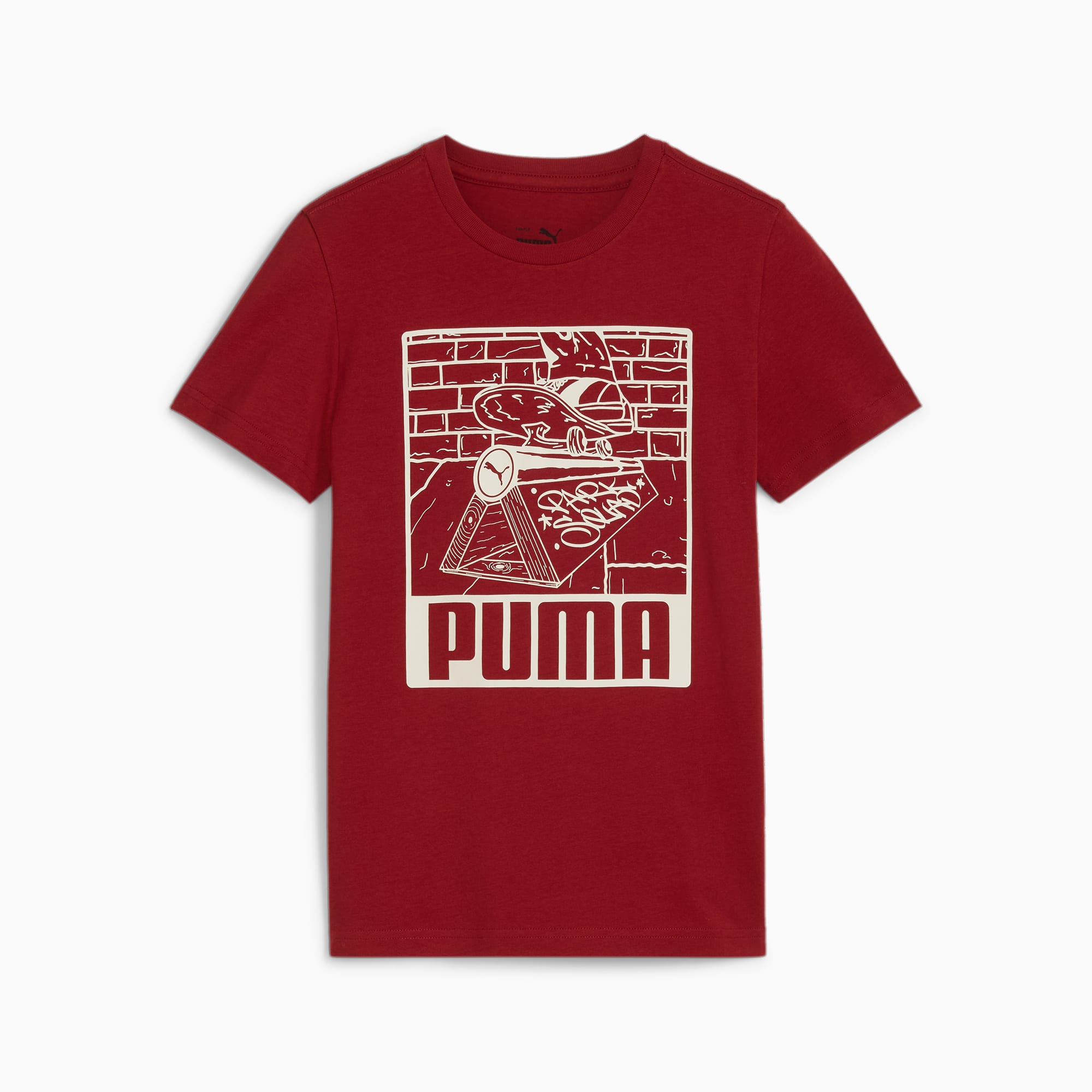 Essentials+ MID 90s Graphic Tee Youth, Intense Red, large-SEA