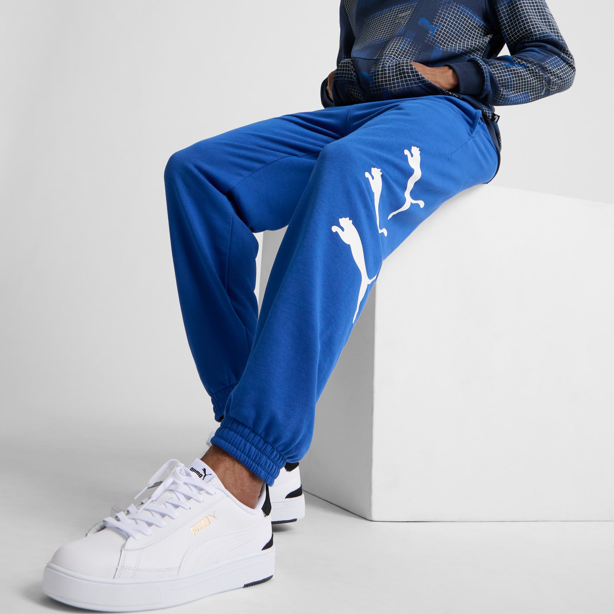 Blue puma sweatpants store