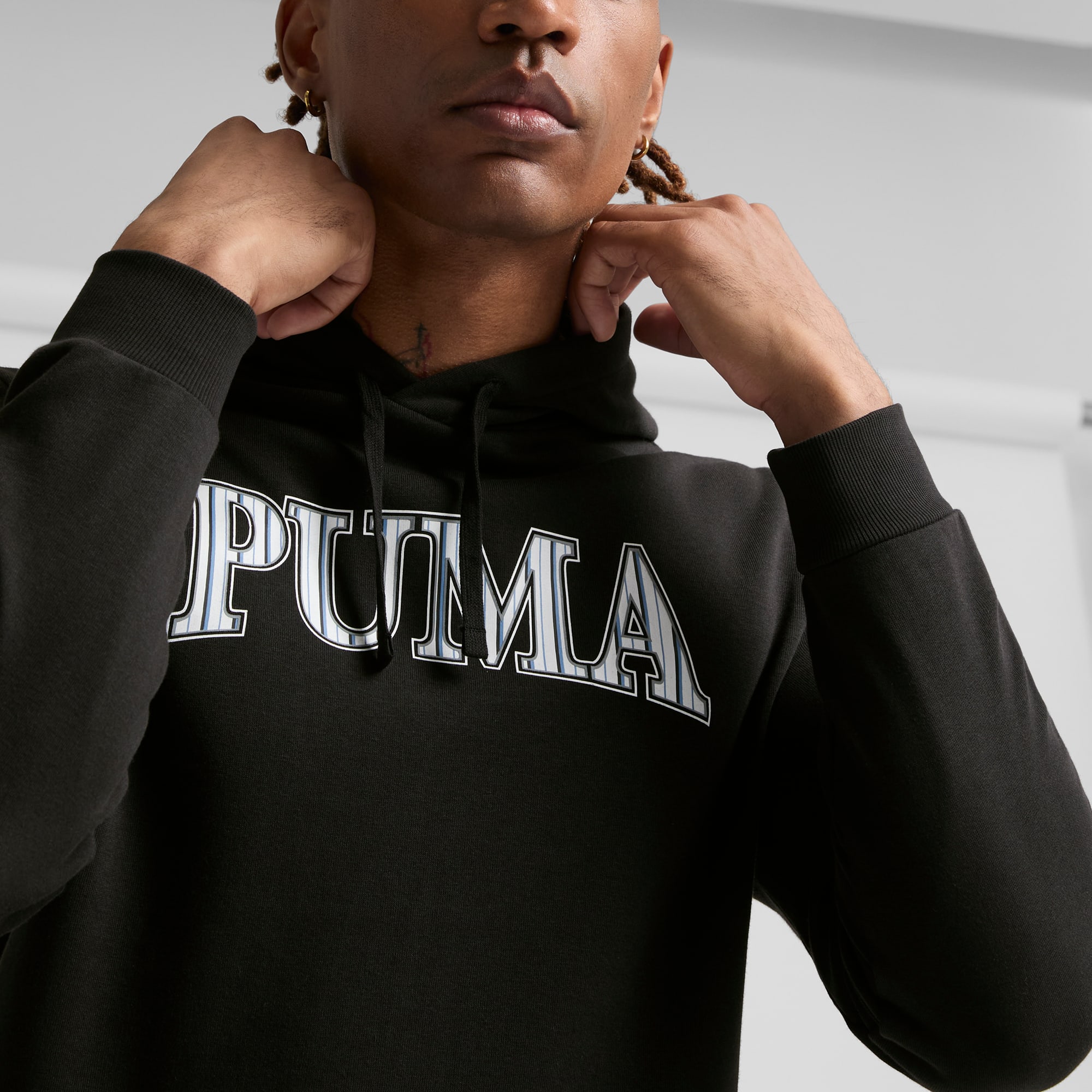 PUMA Squad Hoodie Men s Black Size S