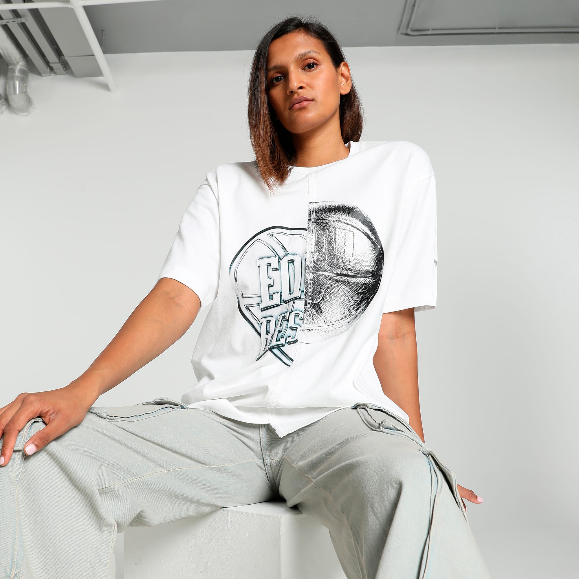 Cherry On Top Women's Cut And Sew Basketball Tee