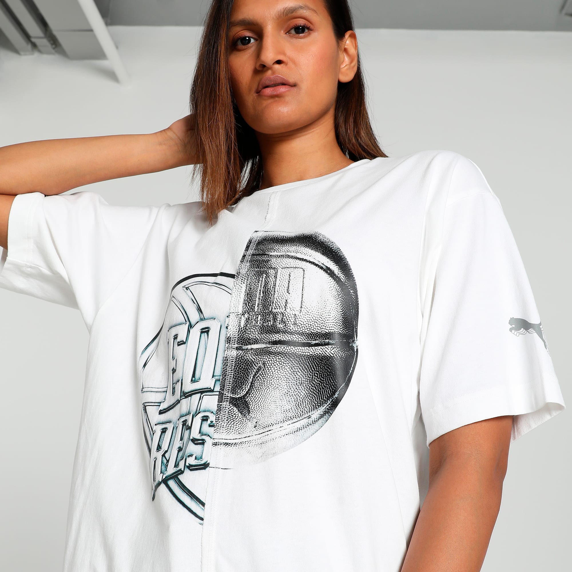 Cherry On Top Women's Cut And Sew Basketball Tee | PUMA