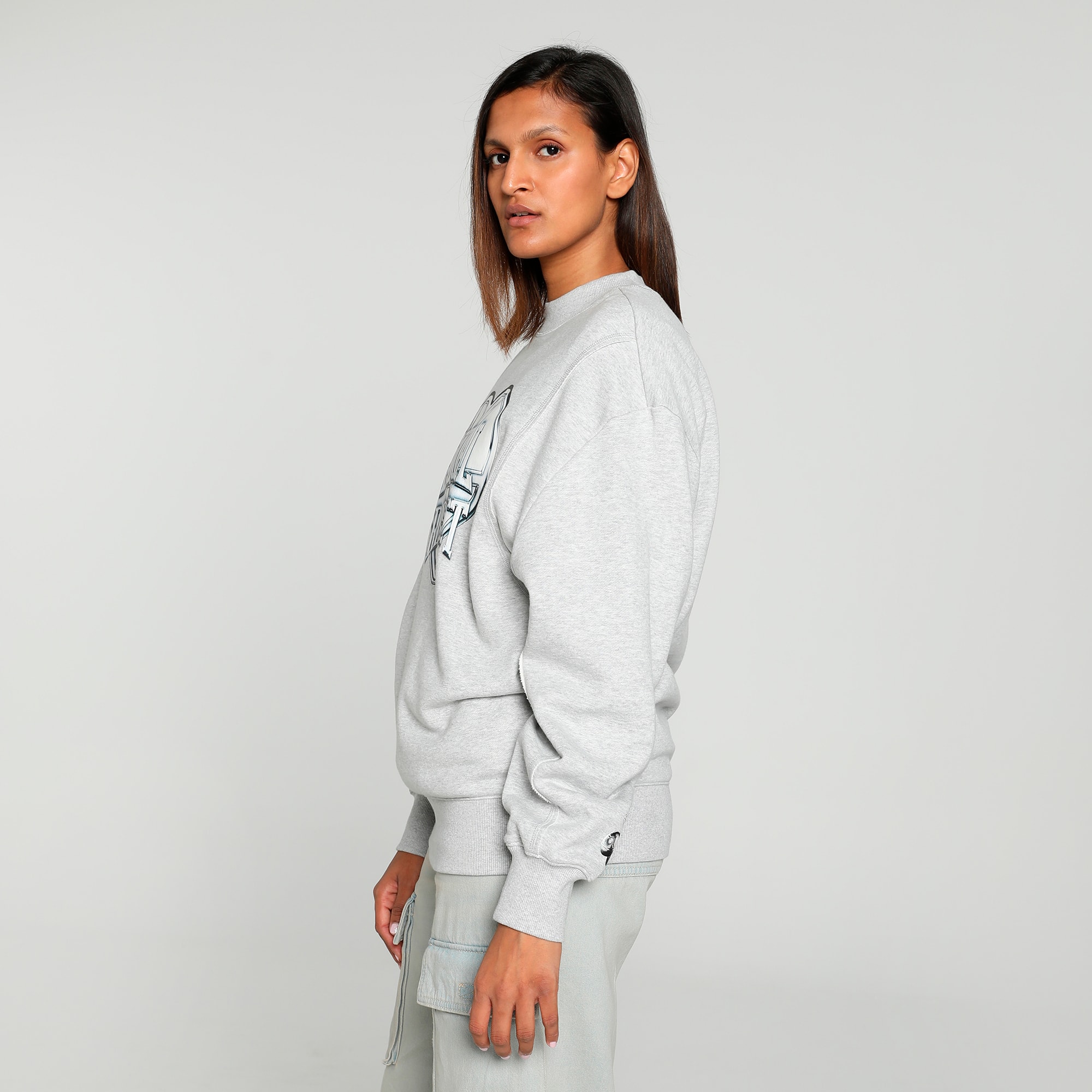 Cherry On Top Women's Graphic Basketball Crew Sweat Shirt | PUMA