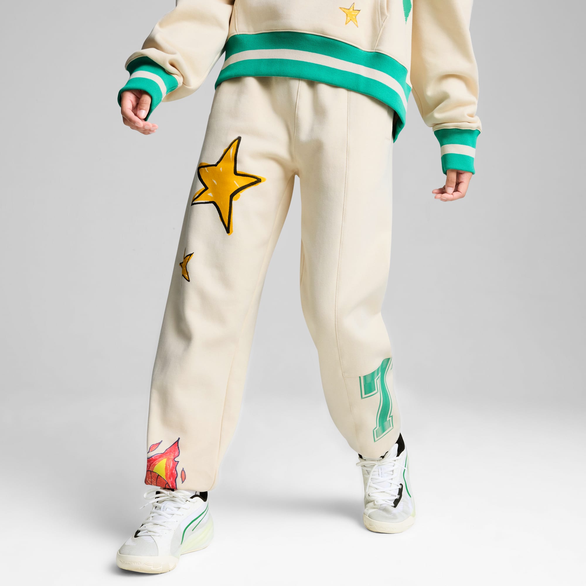 Pantaloni felpati da basket Getting Crafty unisex