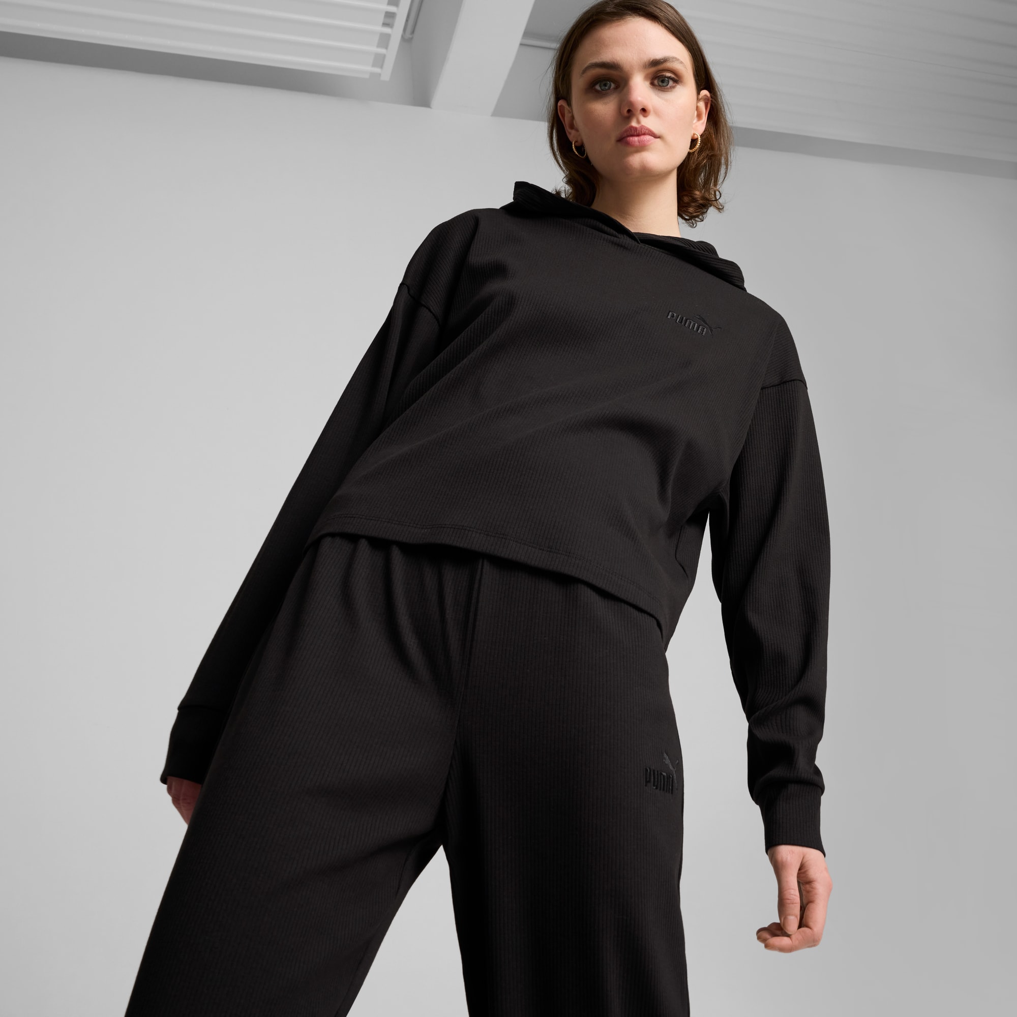 ESS ELEVATED Hoodie Women PUMA Black PUMA SHOP ALL PUMA PUMA