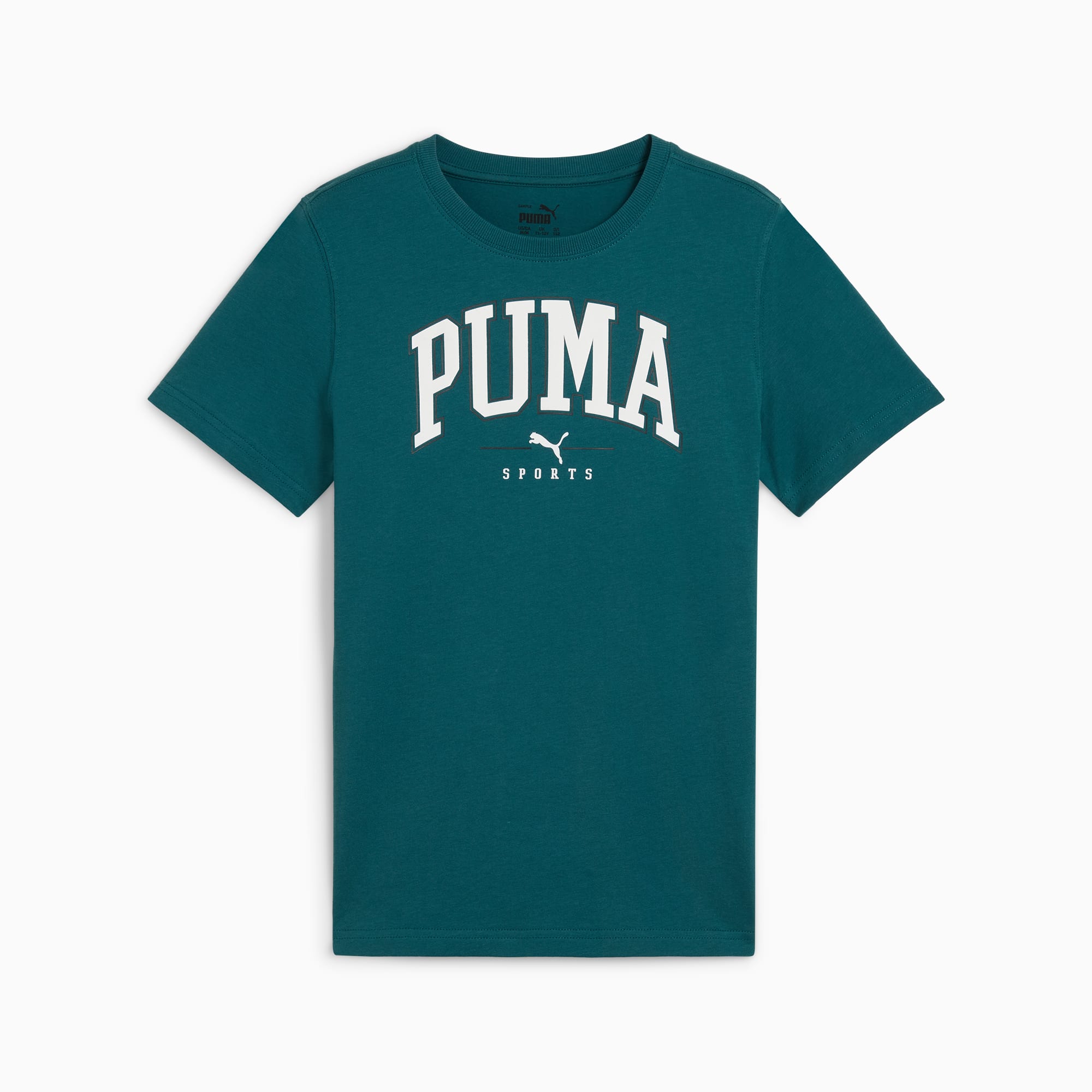 PUMA SQUAD Big Graphic T Shirt Boys Cold Green Size S Kids