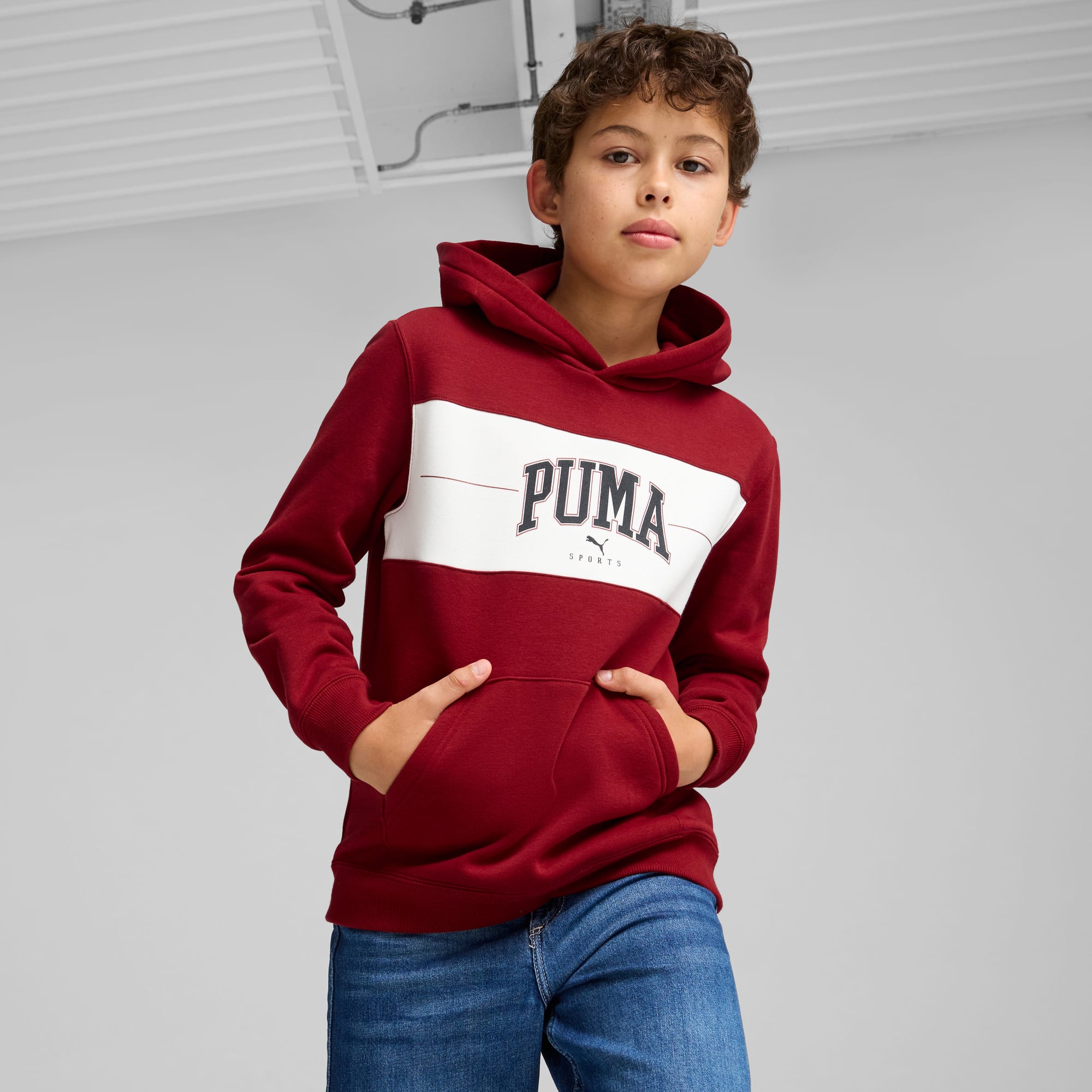 PUMA SQUAD Hoodie Teenager Fur Kinder Rot GroBe 140 Kleidung Preisvergleich DeutschlandCard