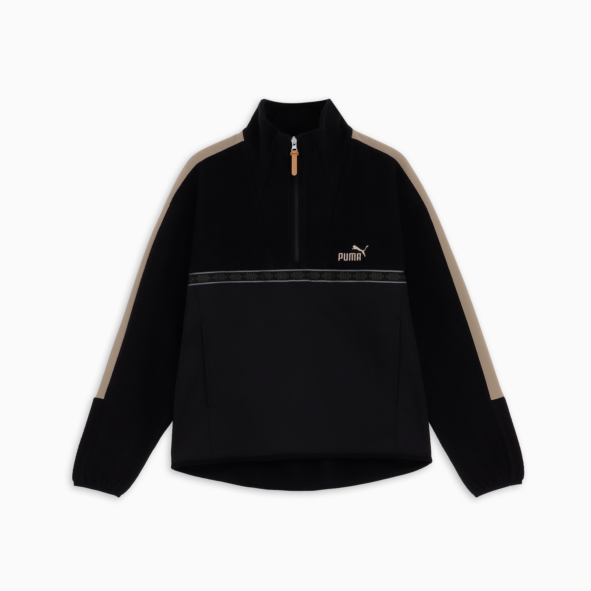 PUMA バイカラー ジャケット PUMA 厚手バイカラーフードジャンパー（ブルゾン/ジャンバー