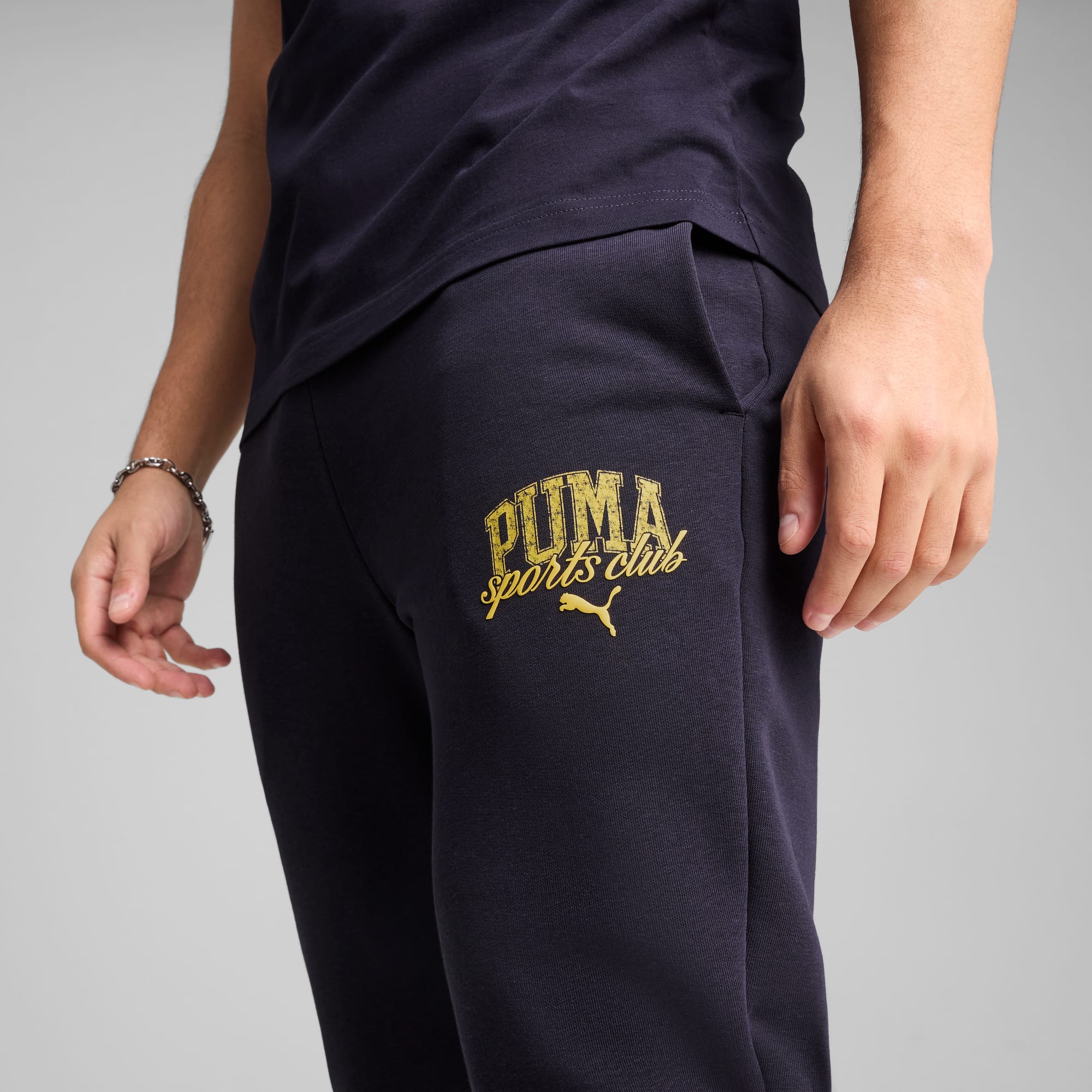 PUMA Class Sweatpants Men, New Navy, large