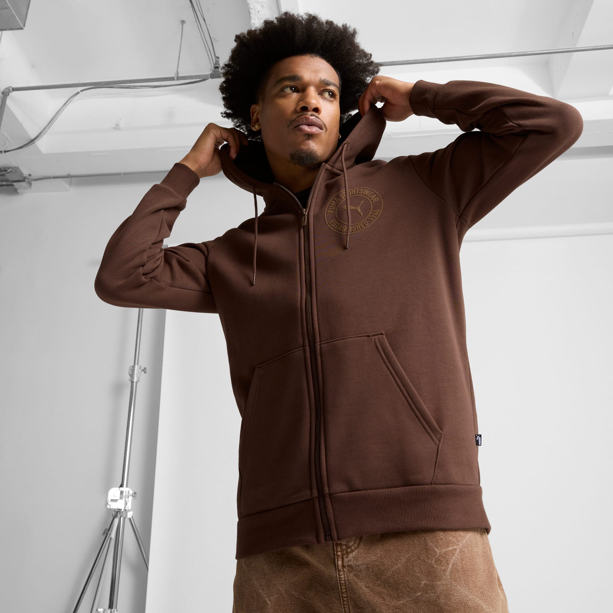 Tonal Collection Graphic Men's Full-Zip Hoodie | PUMA