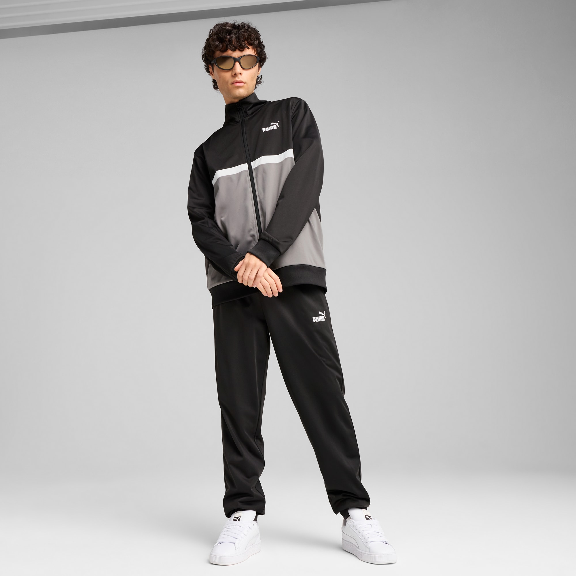 Veste de survetement en polyester Colourblock Homme PUMA