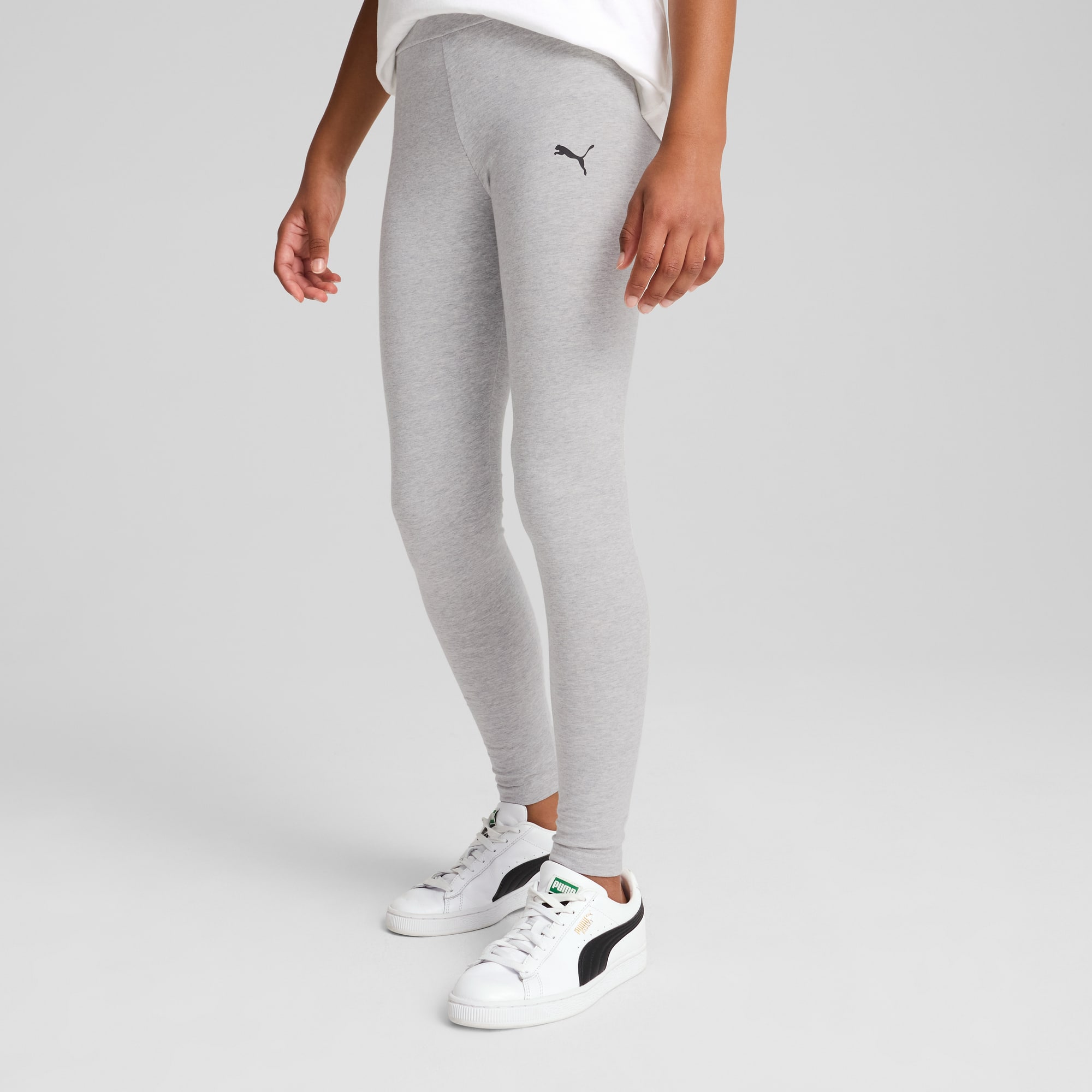 ESS Leggings Youth, Light Gray Heather, large