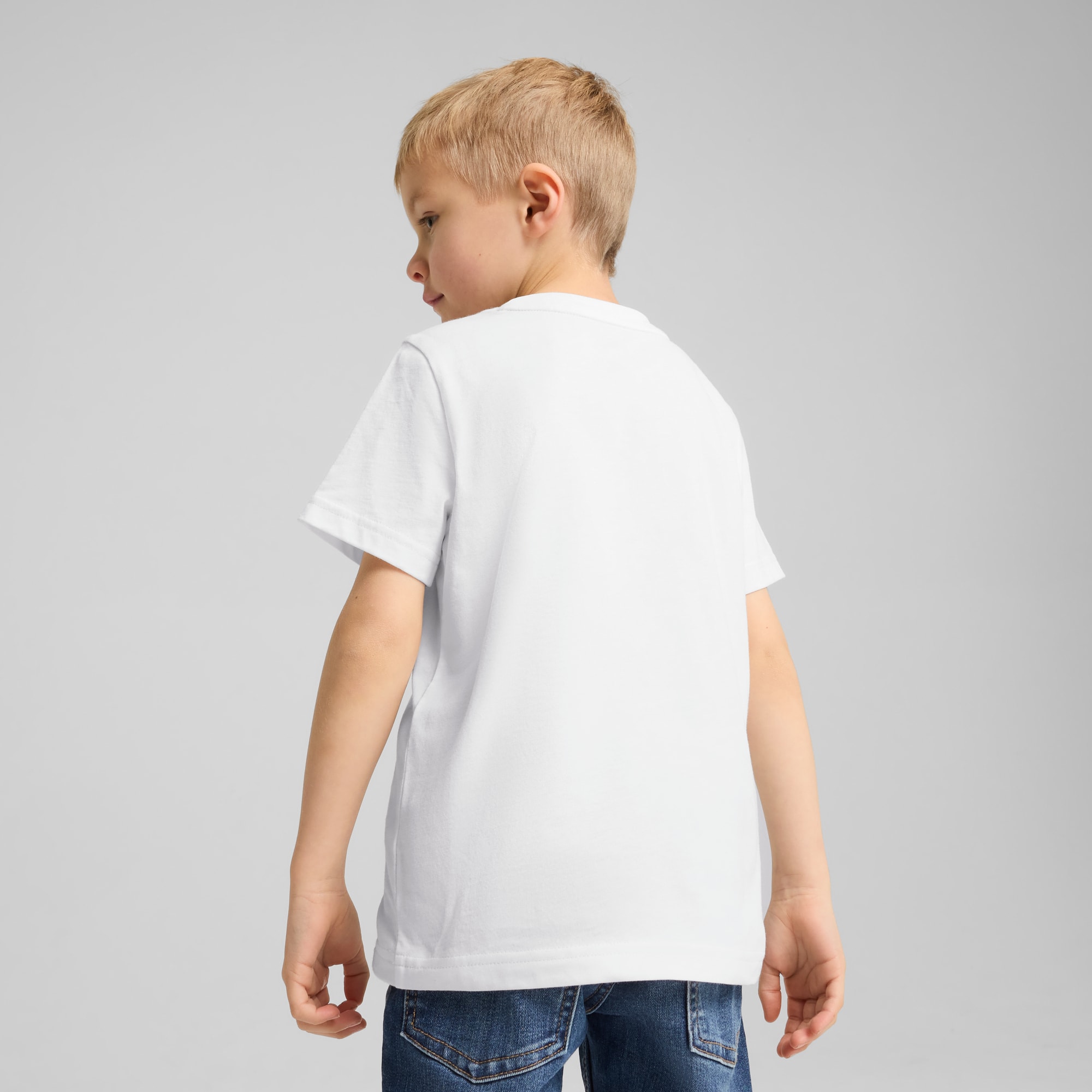 ESS No. 1 Logo Tee Kids, PUMA White, large
