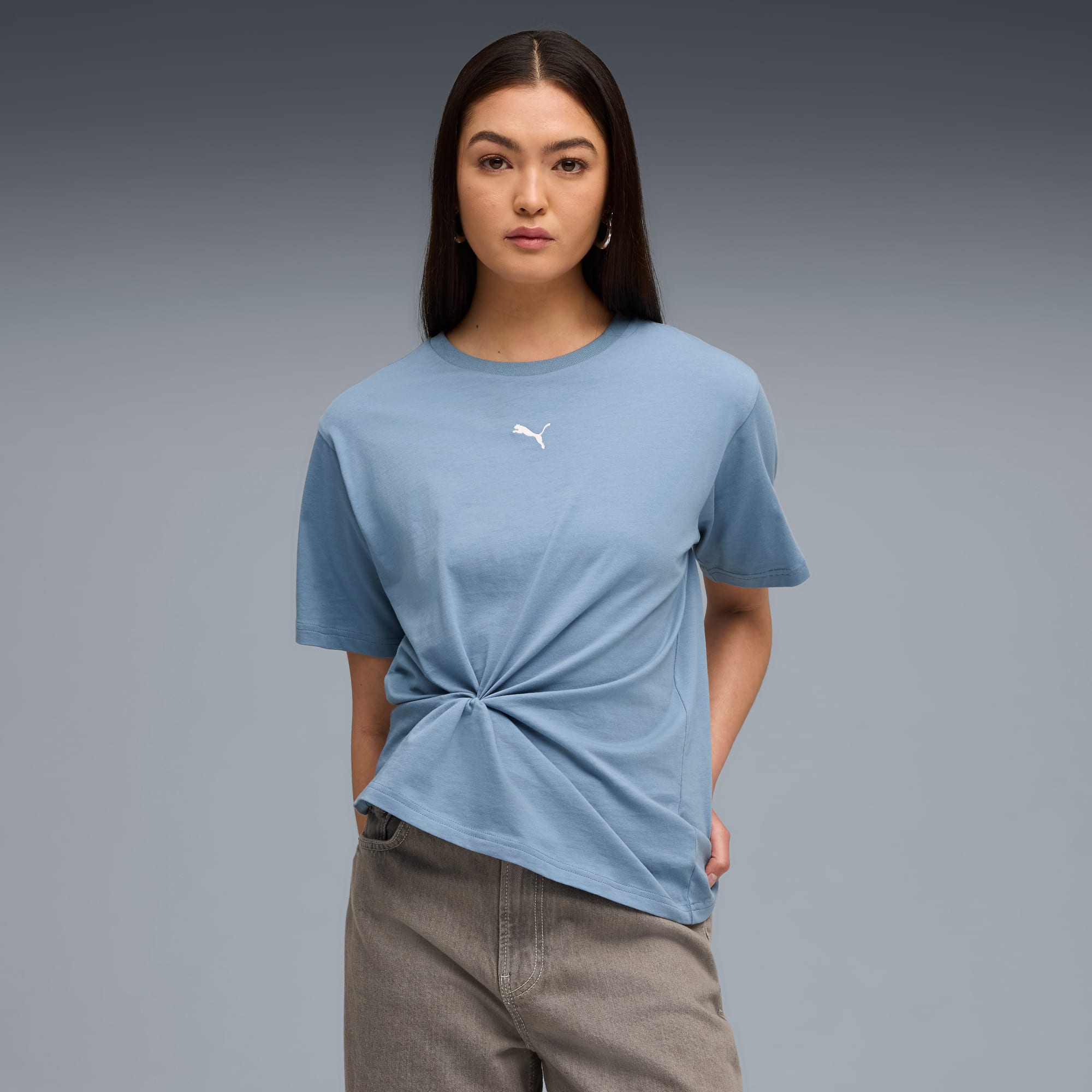 ESS Relaxed Tee Women, Cool Blue, large