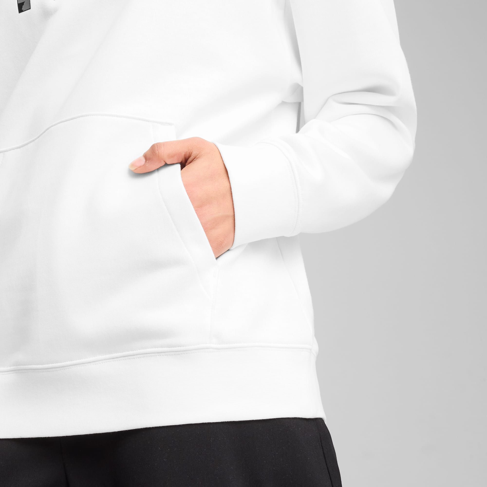ESS NATURE 2.0 Comfort Hoodie Women, PUMA White, large