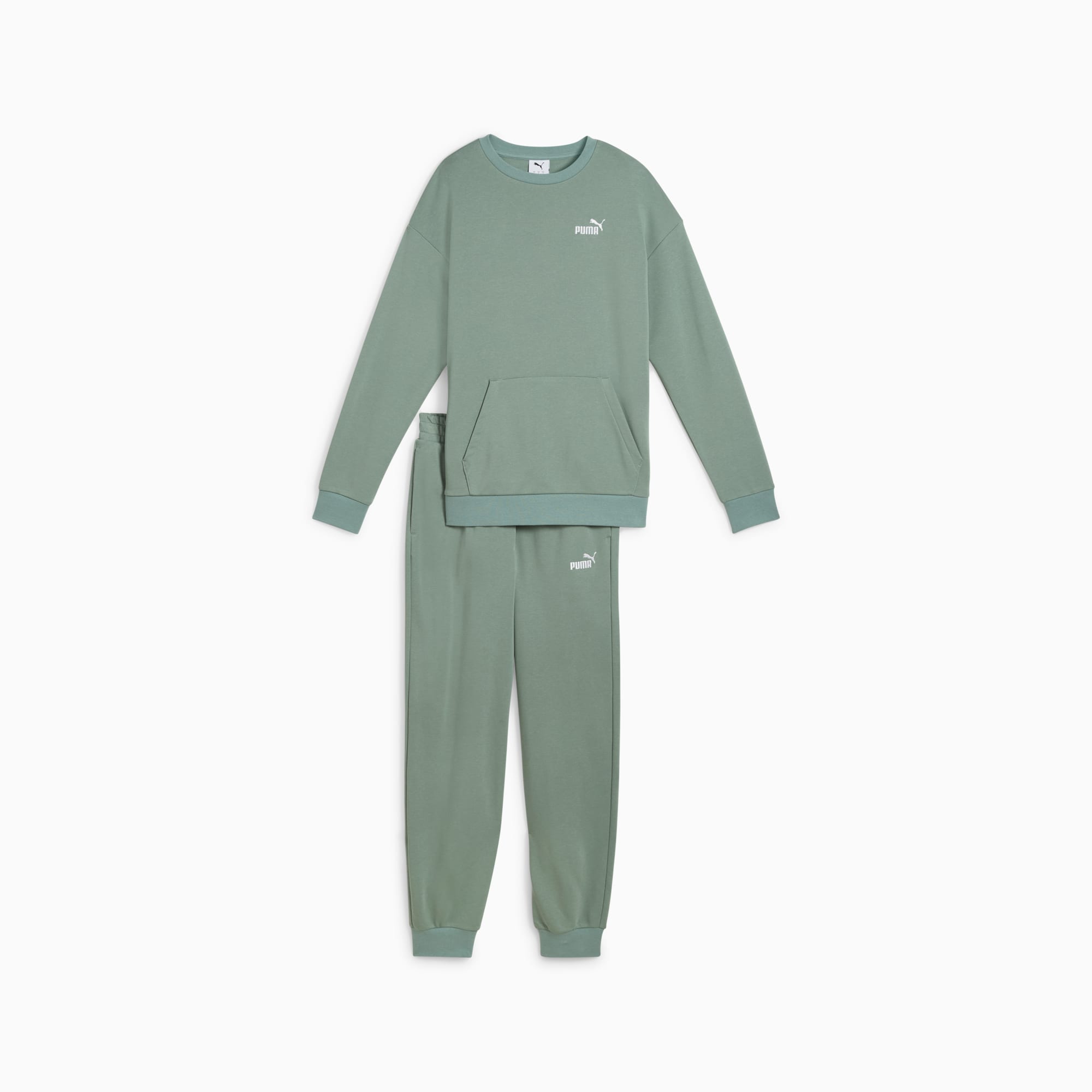Relaxed Sweat Suit Women green PUMA