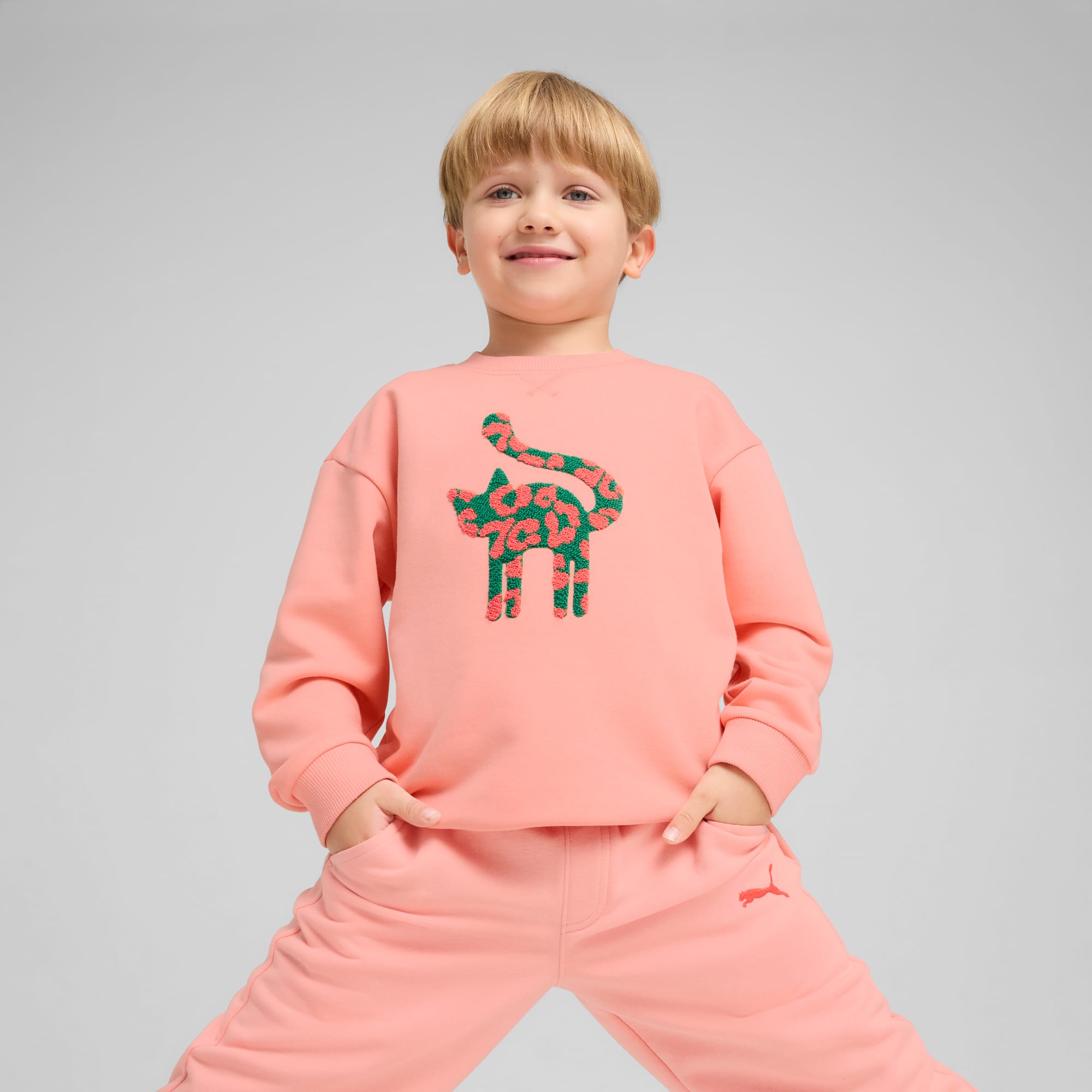 Pull puma enfant rose hot sale