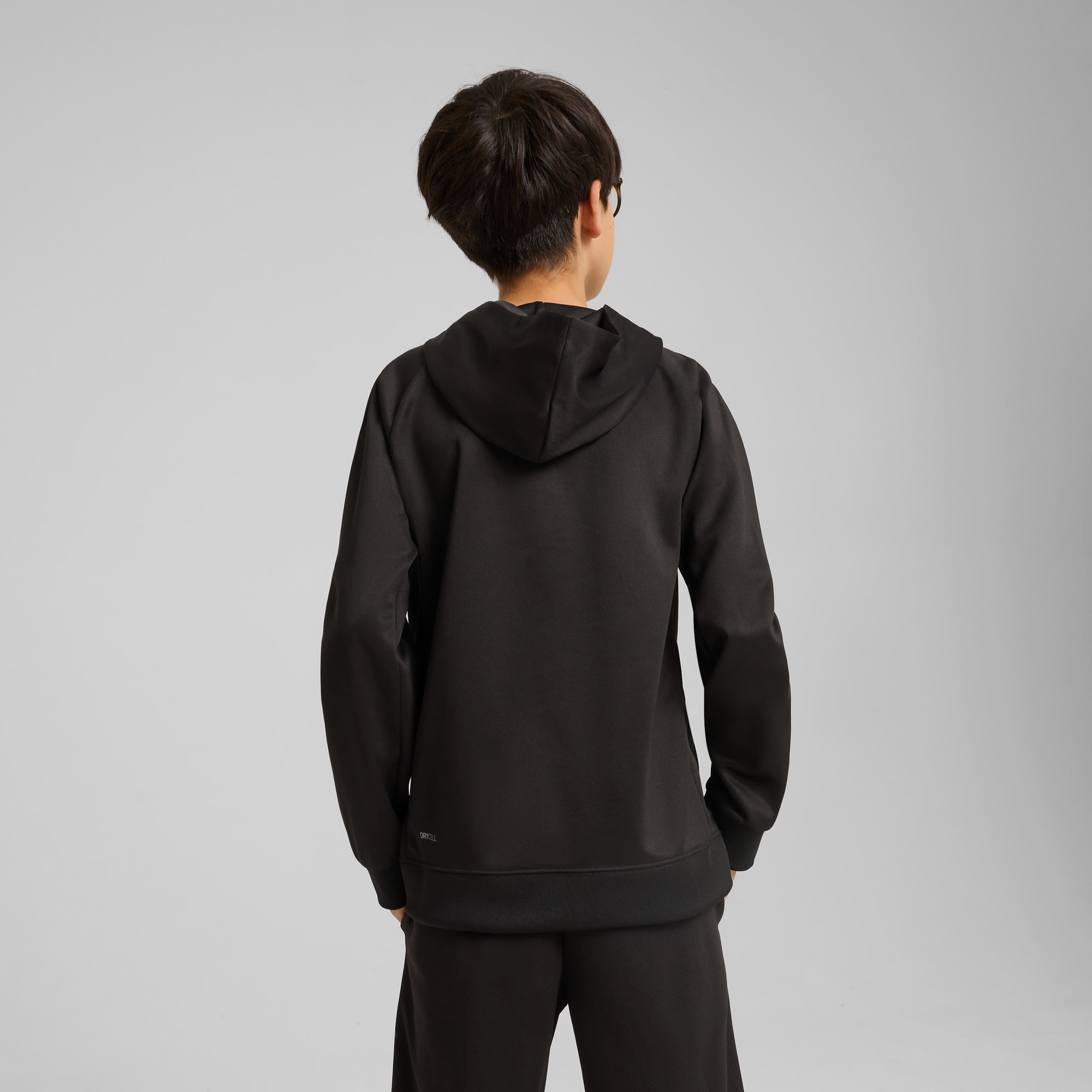 Active Sports Graphic Poly Hoodie Teenager, PUMA Black, large