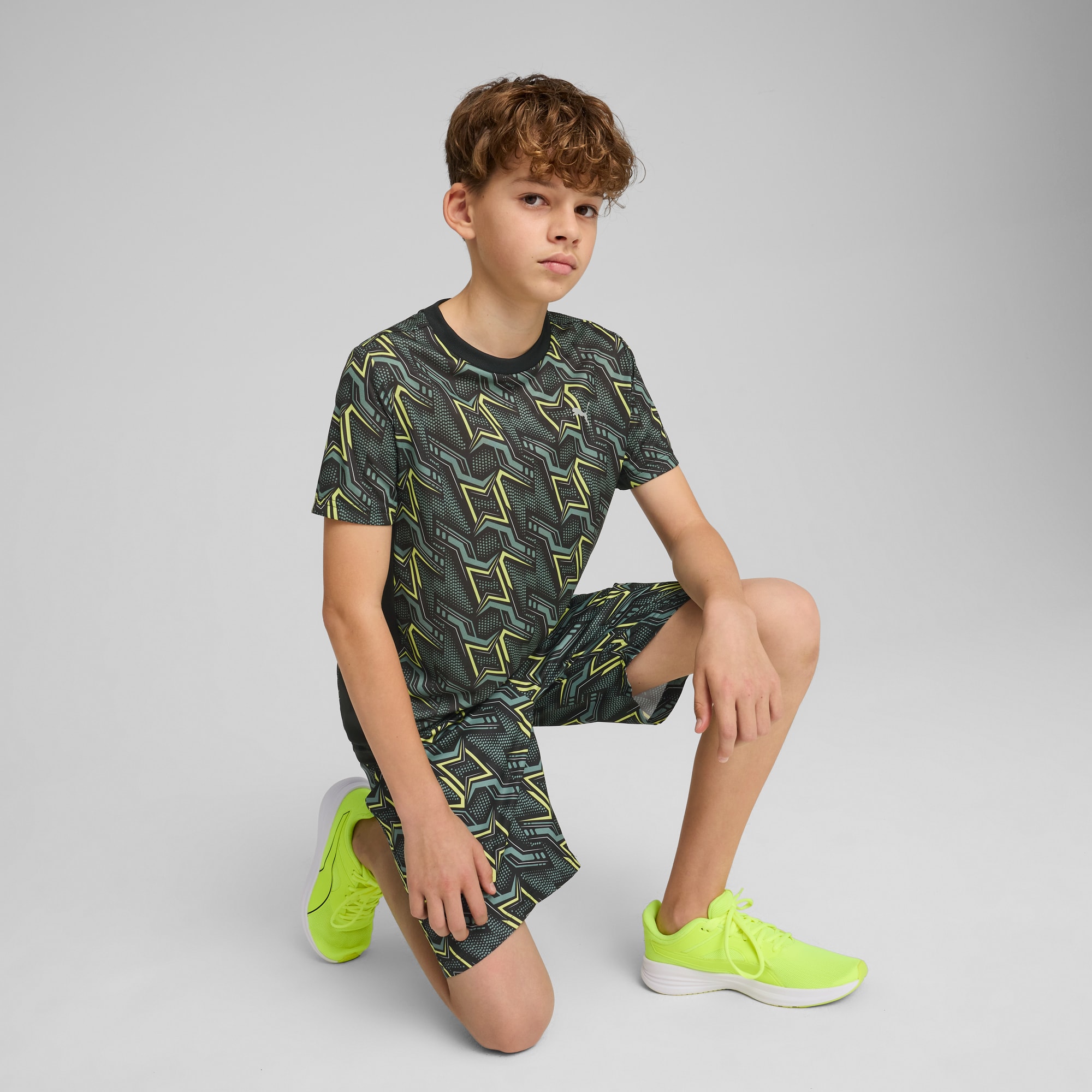 Essentials Poly Tee Youth, PUMA Black, large