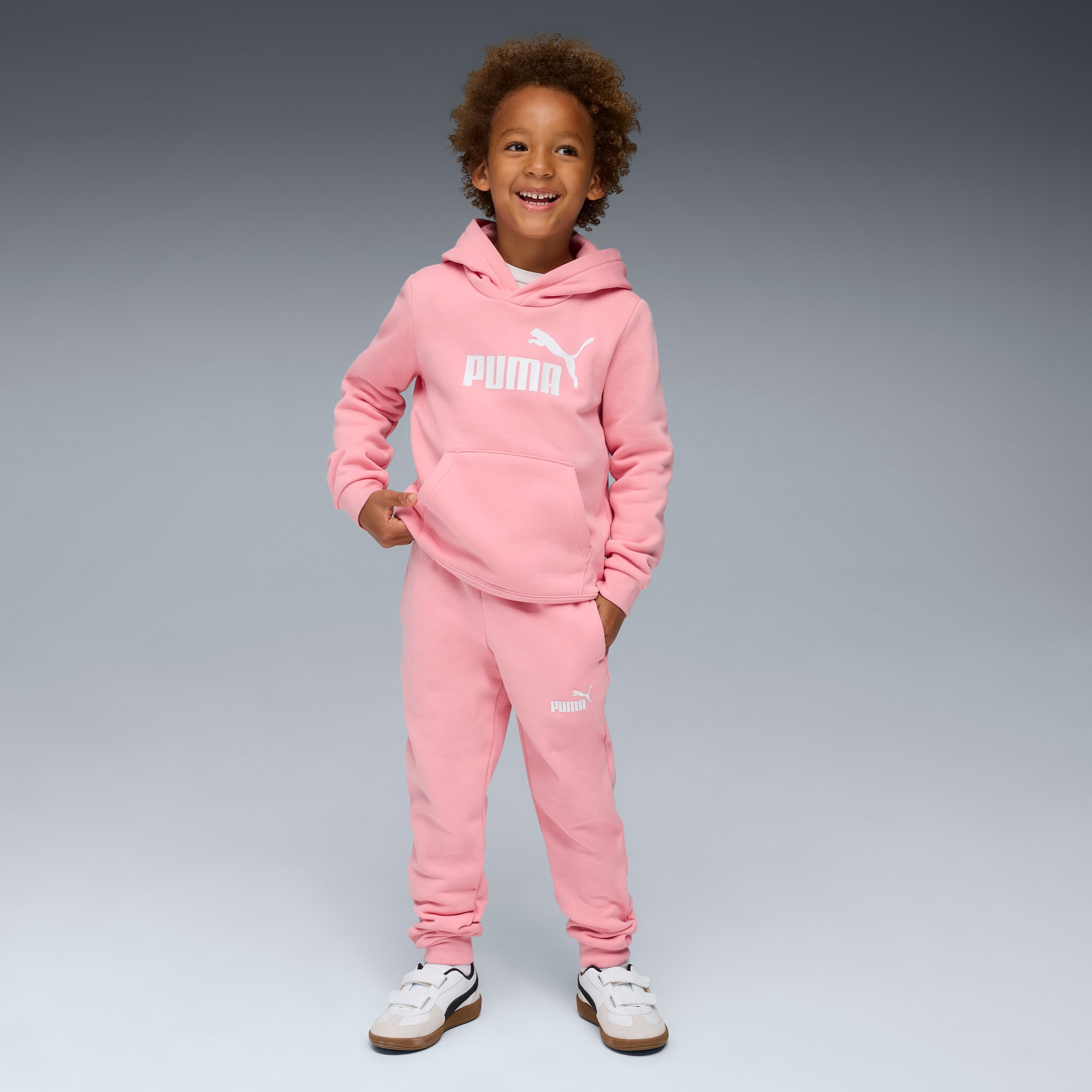 Essentials No.1 Logo Sweat Suit Kids, Pinkscape, large