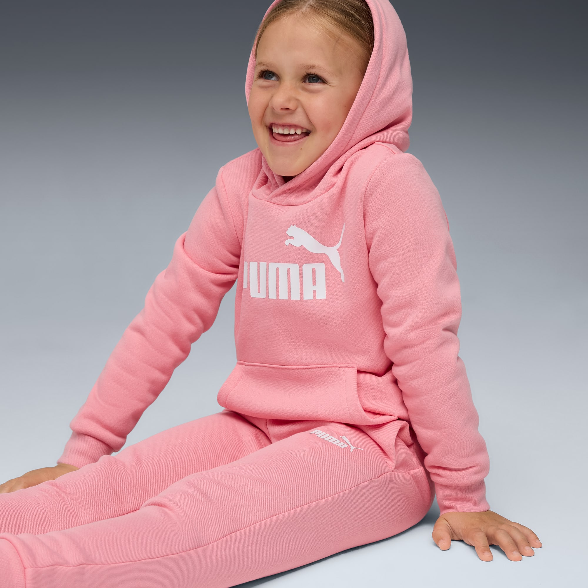 Essentials No.1 Logo Sweat Suit Kids, Pinkscape, large