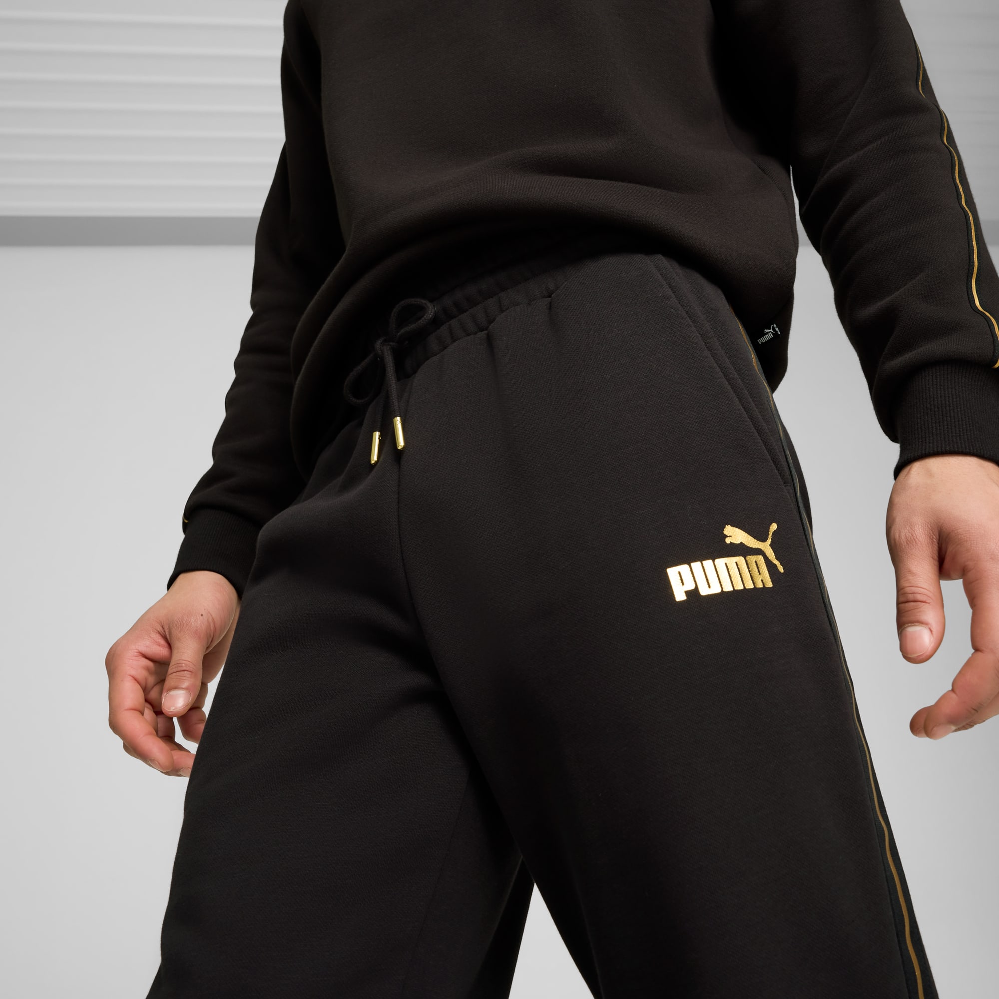 Black and gold puma joggers clearance